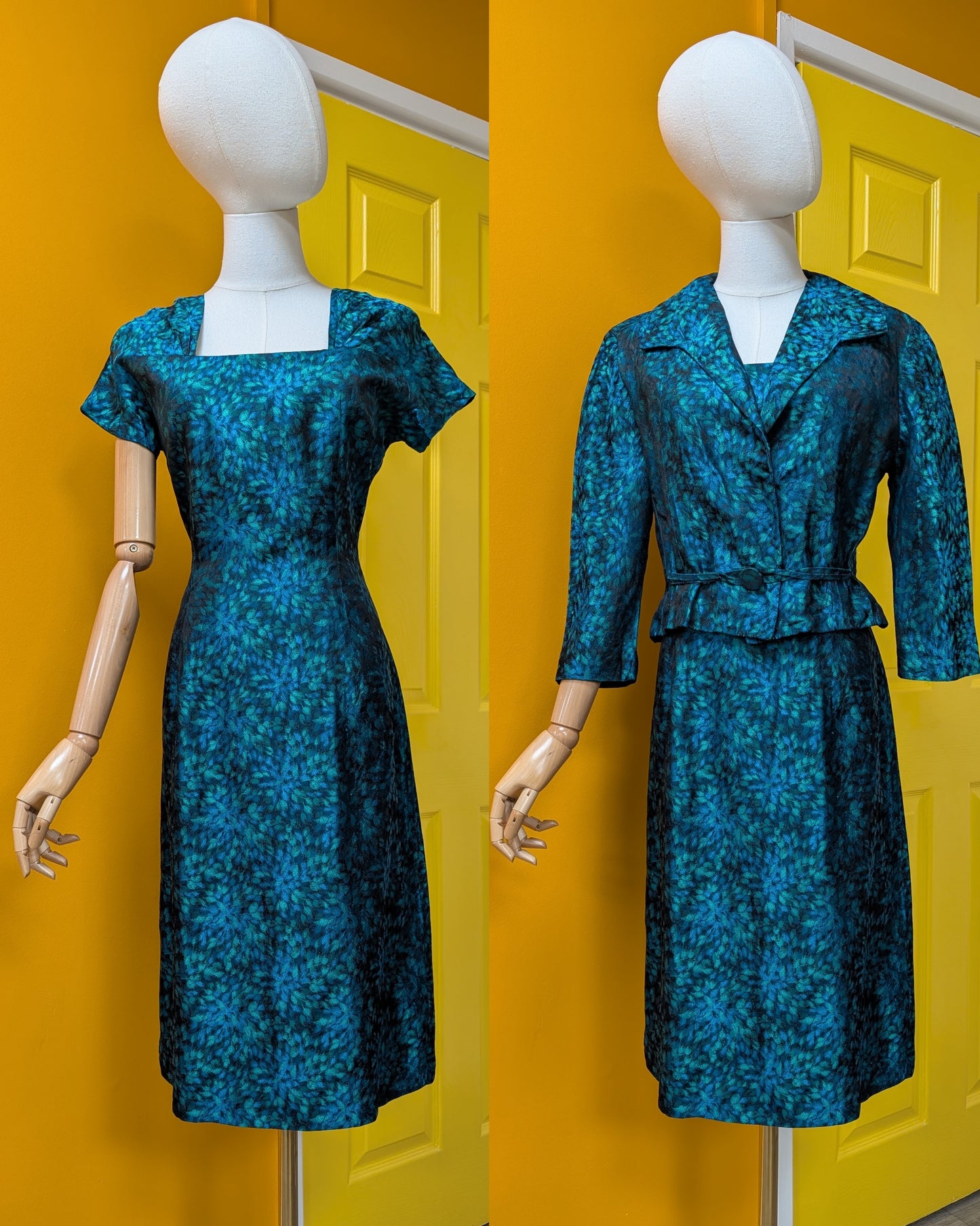 1960s Kitty Copeland dress and jacket - Size 10/12