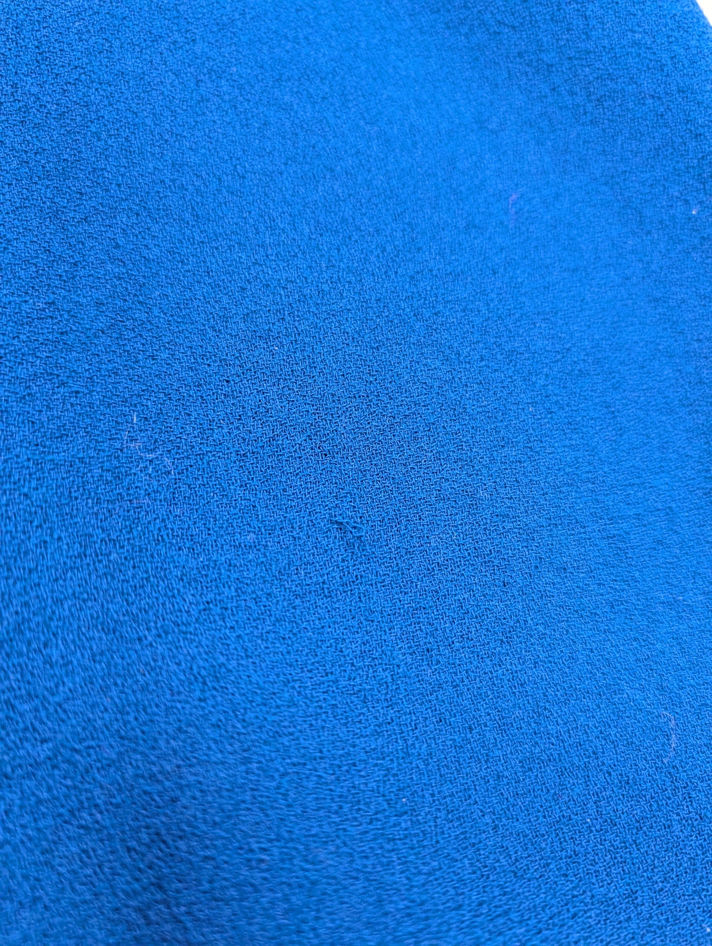 70s/80s Peter Barron blue pure wool dress - 12