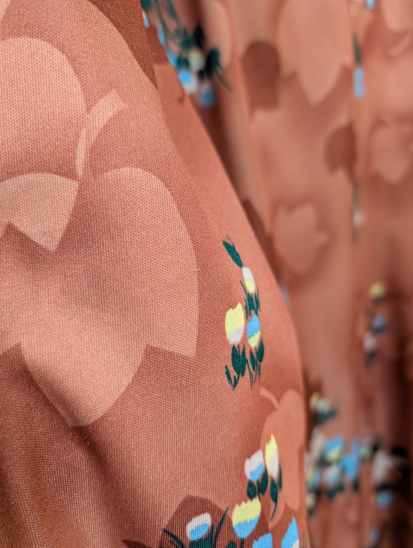 1970s Debenhams dress and belt - Size 12/14