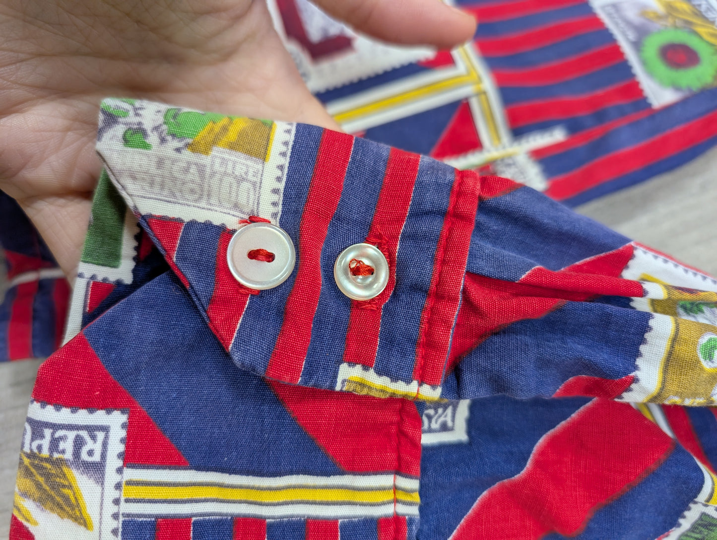 1970s David Langman novelty print shirt
