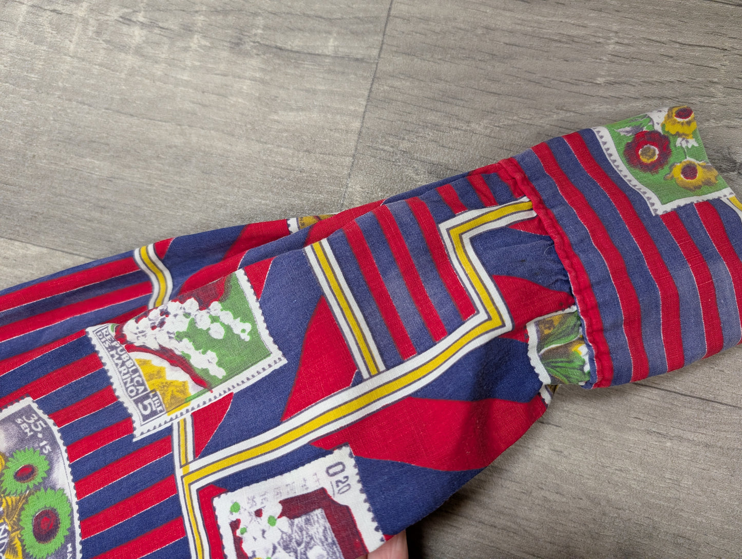 1970s David Langman novelty print shirt