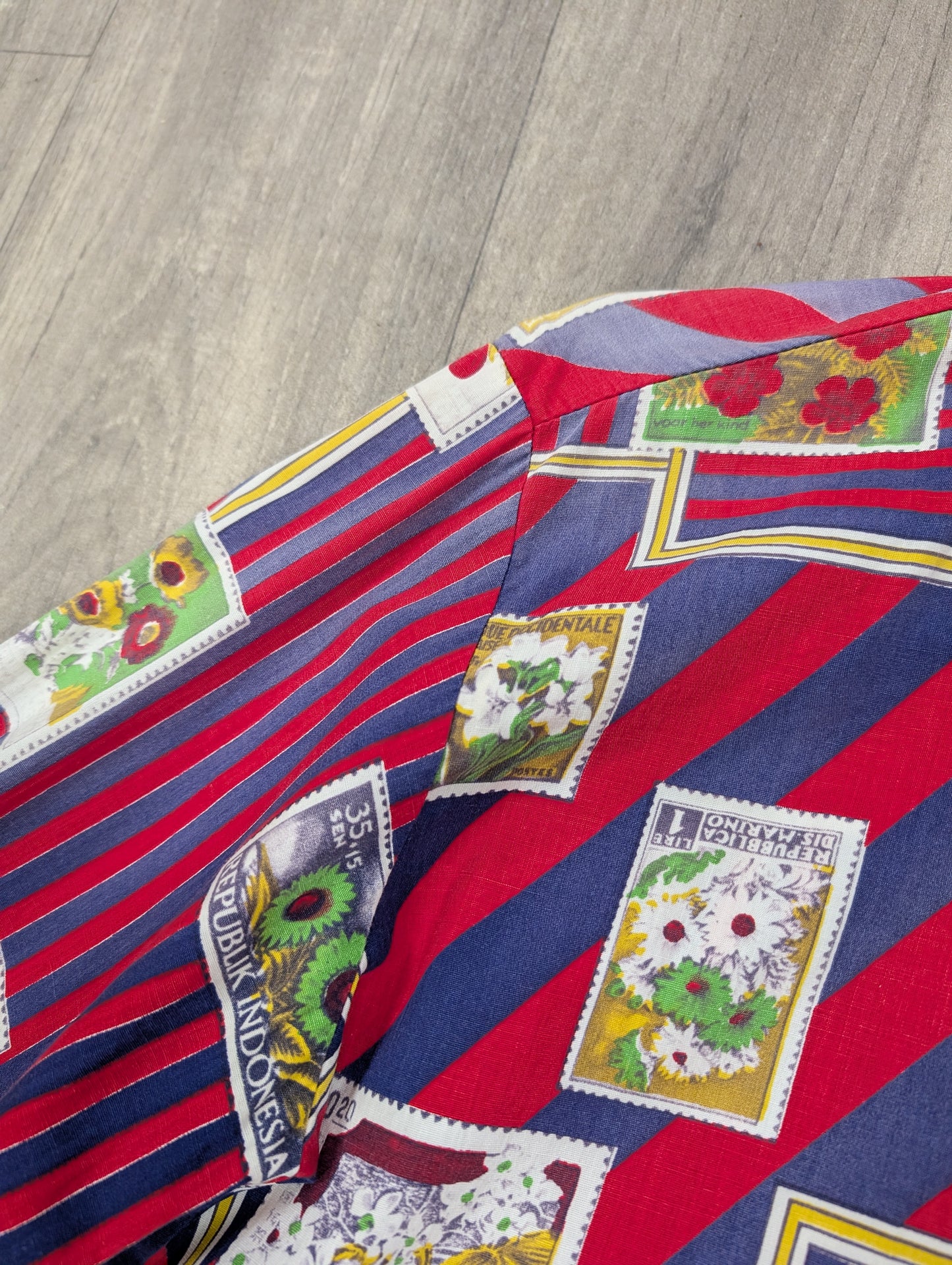 1970s David Langman novelty print shirt