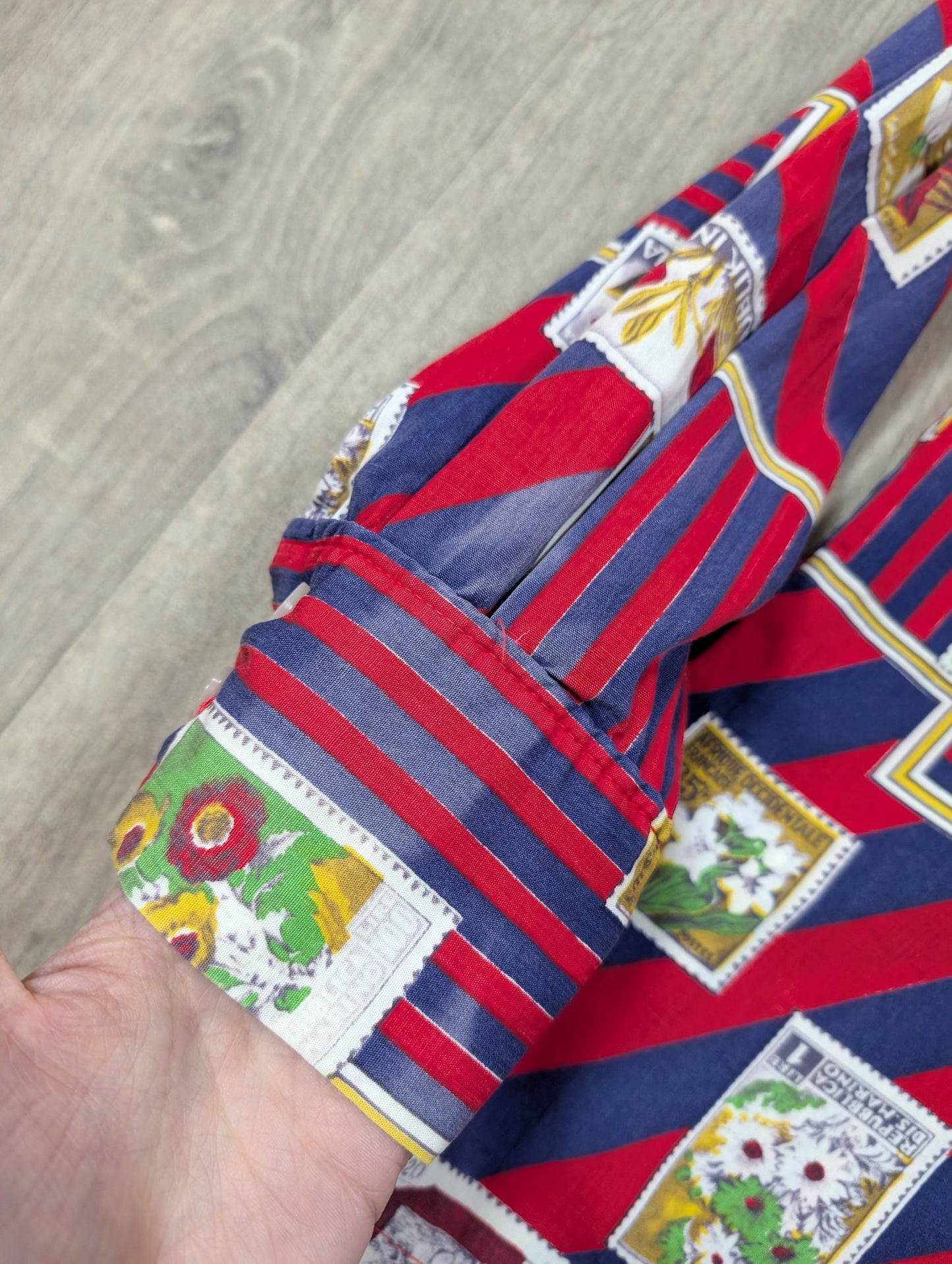 1970s David Langman novelty print shirt