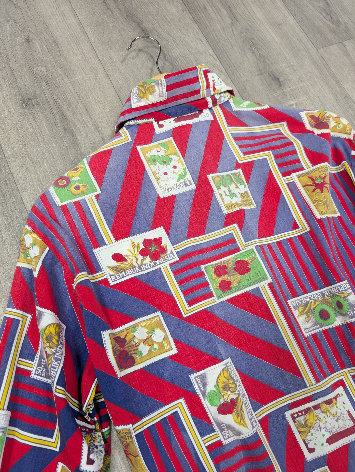 1970s David Langman novelty print shirt