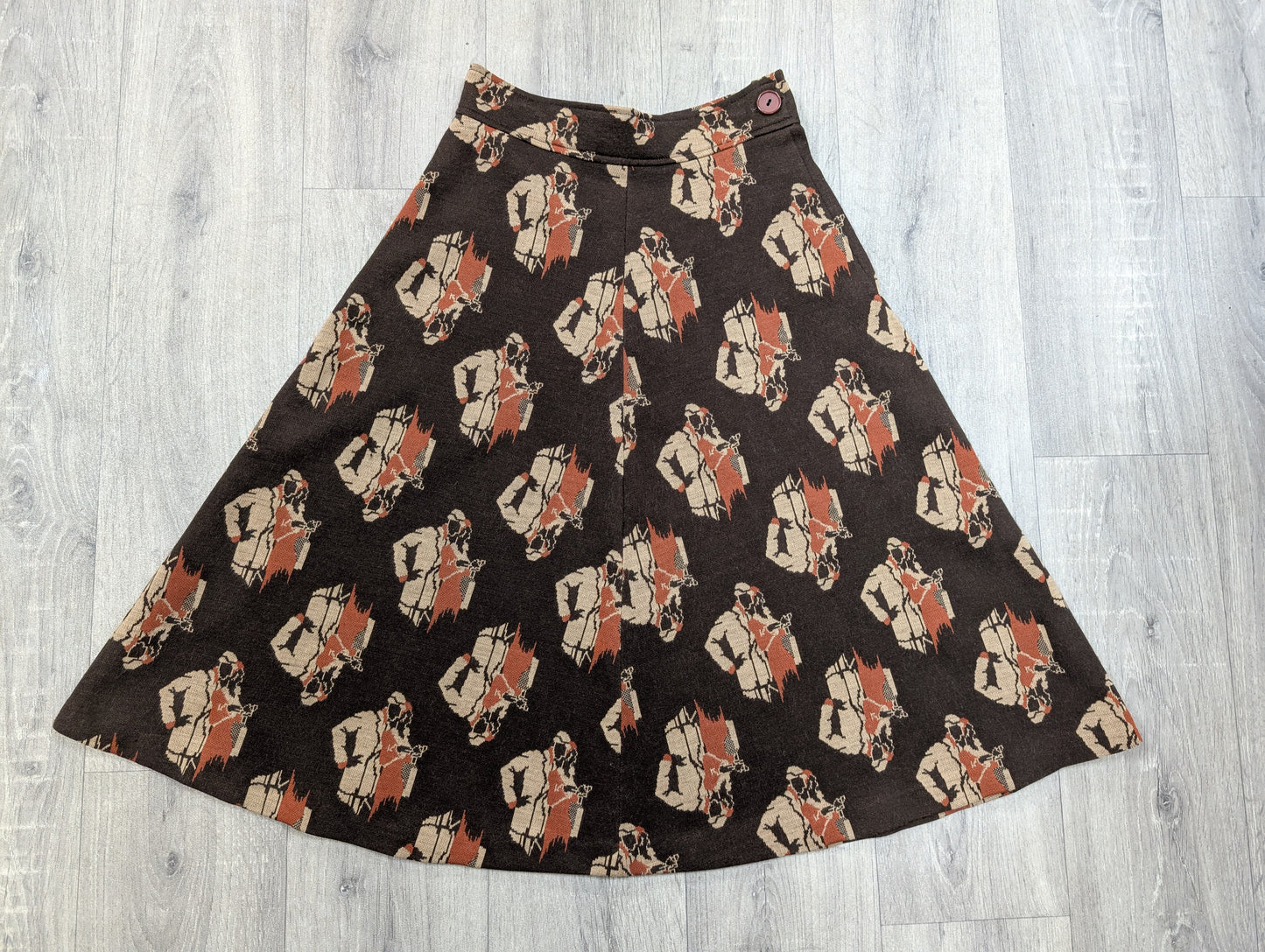 1970s Matthew Royce novelty skirt - 24"/25" waist