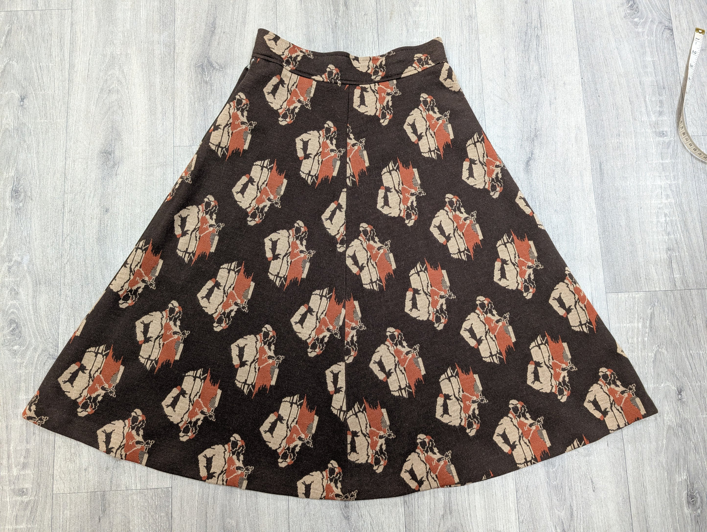 1970s Matthew Royce novelty skirt - 24"/25" waist
