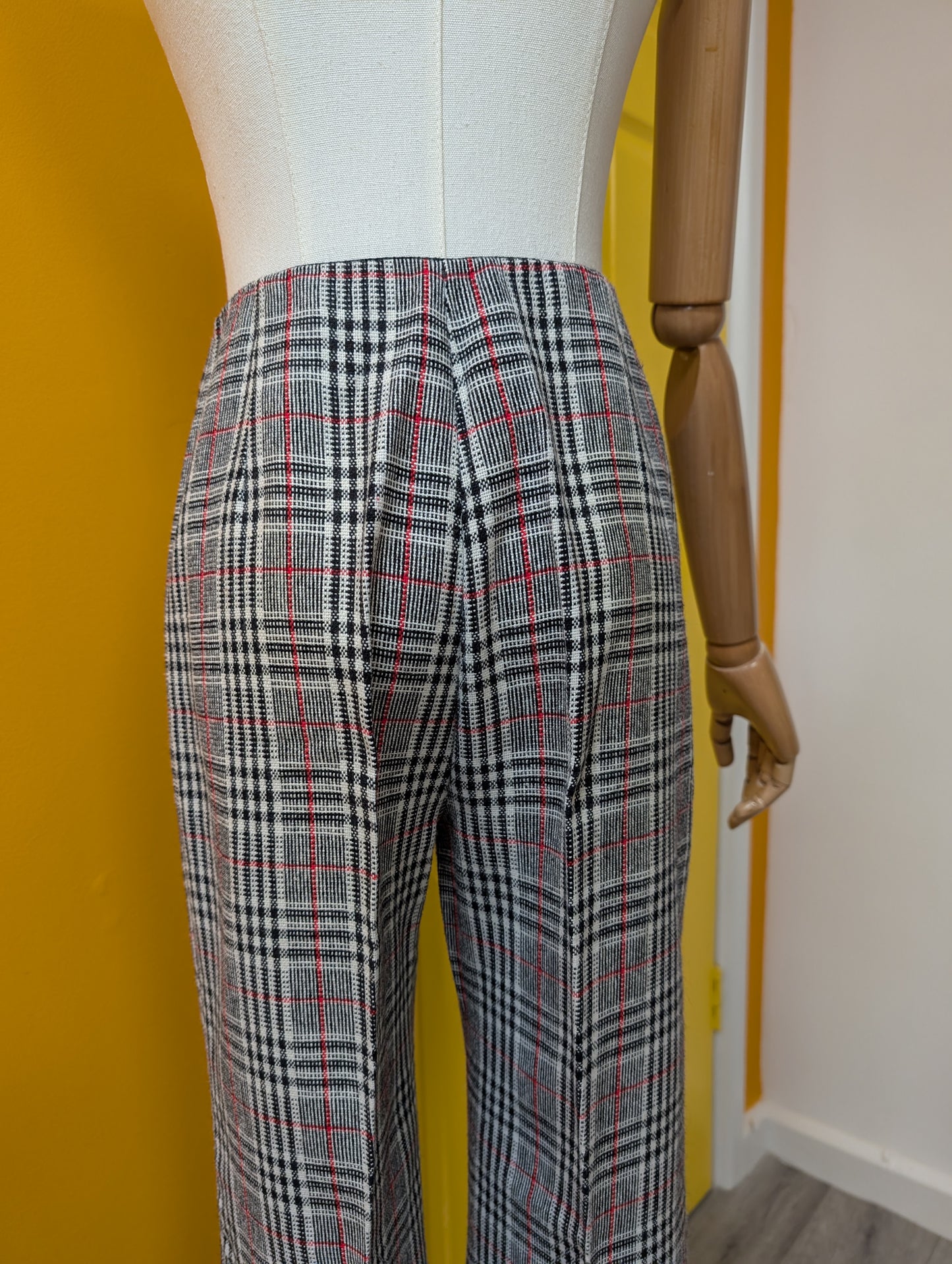 60s/70s Slimma wool blend flares - 25" waist
