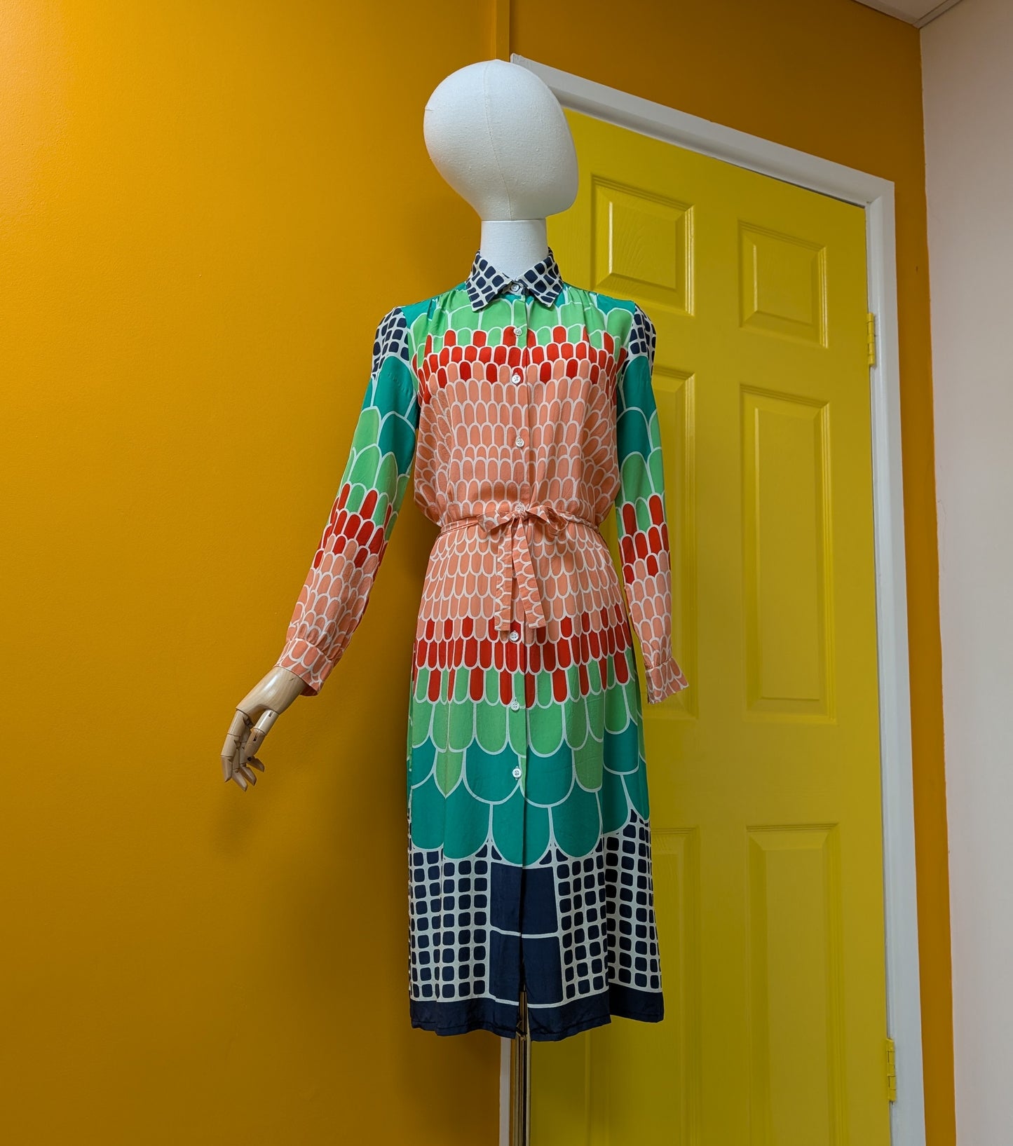 90s/Y2K Paul & Joe silk shirt dress