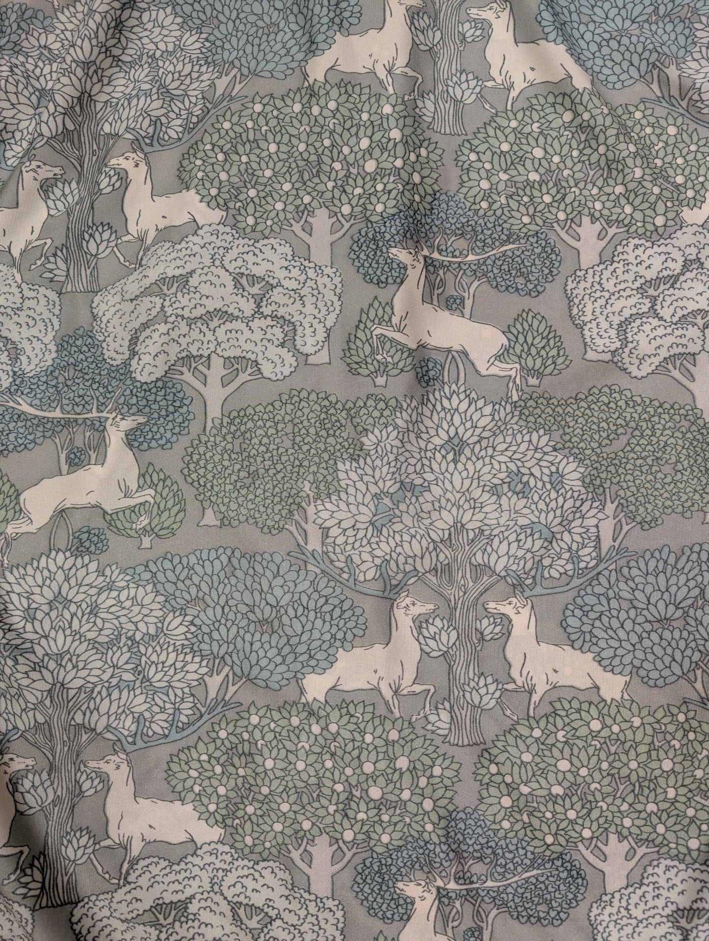 1970s novelty deer/tree print shirt
