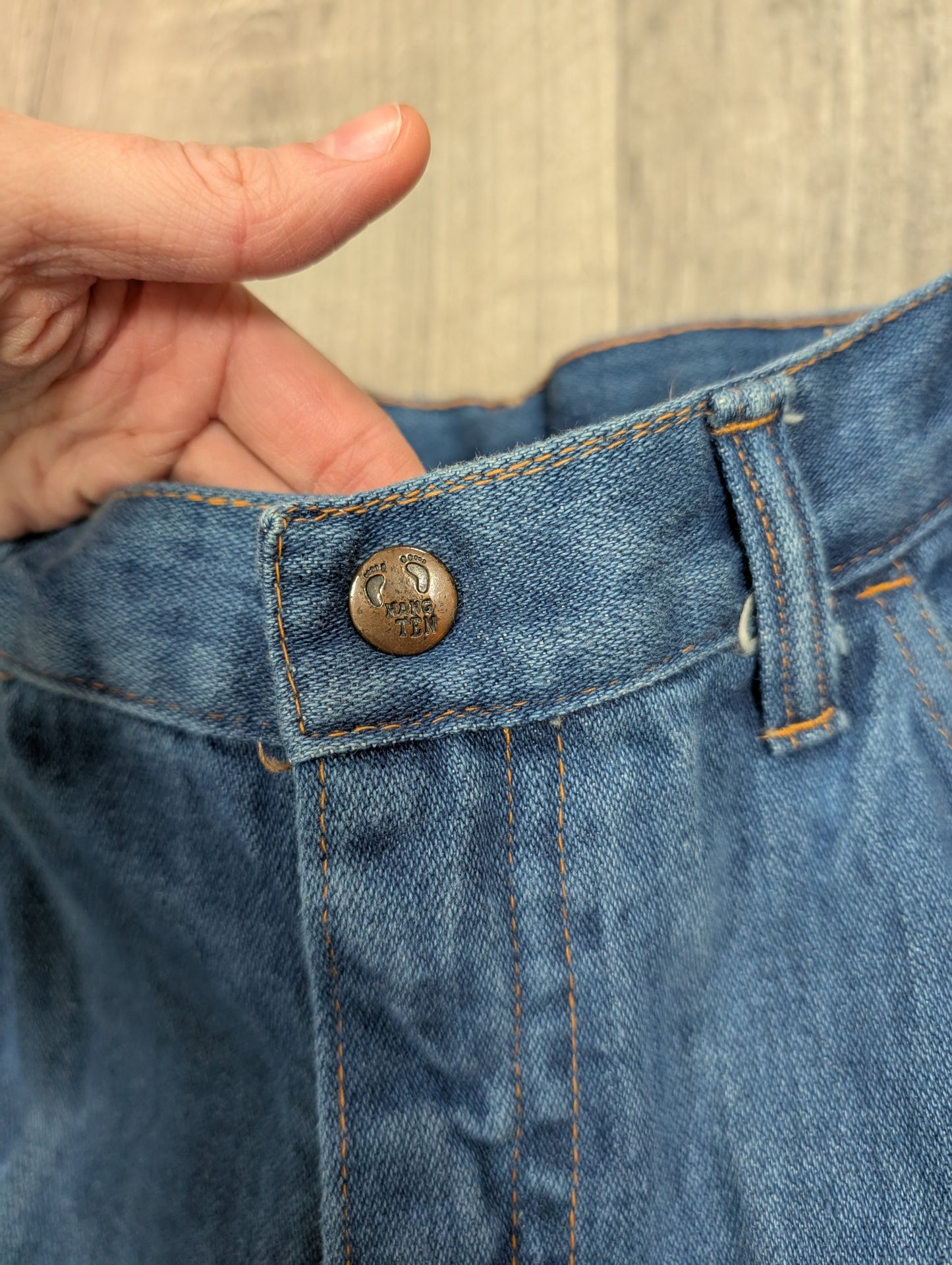 Epic 1970s Hang Ten men's denim flares - 29"W 36"L