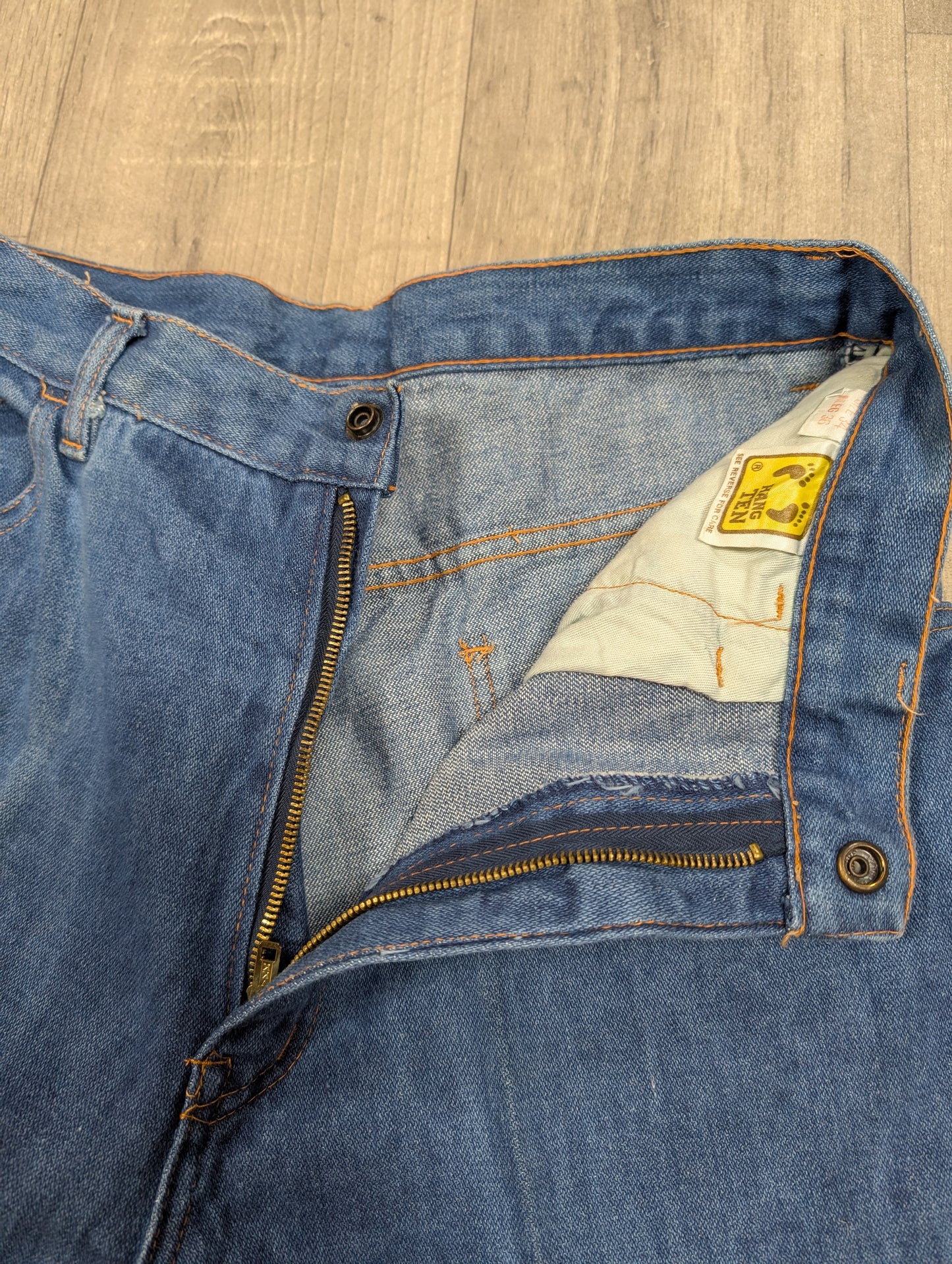Epic 1970s Hang Ten men's denim flares - 29"W 36"L