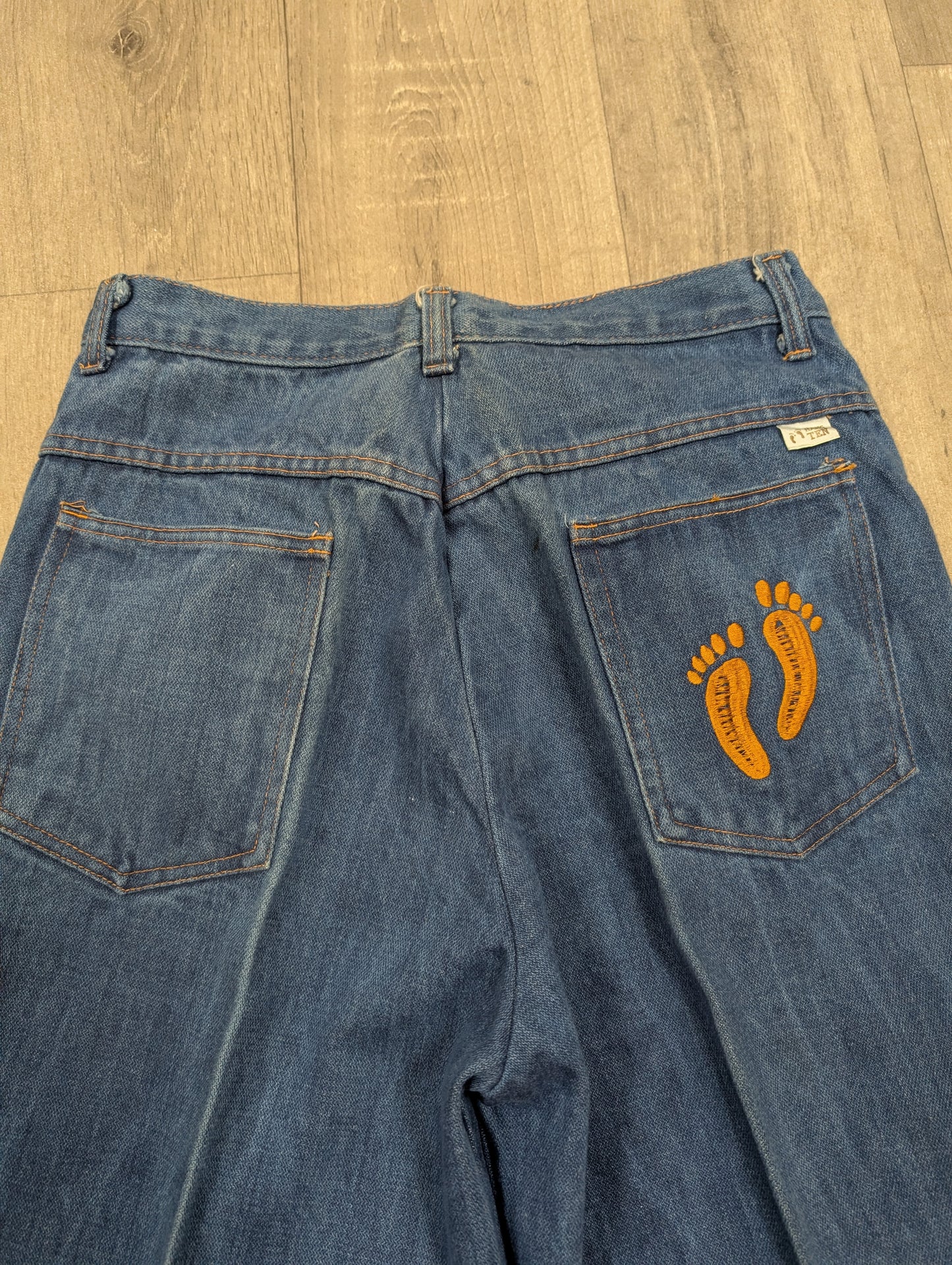 Epic 1970s Hang Ten men's denim flares - 29"W 36"L