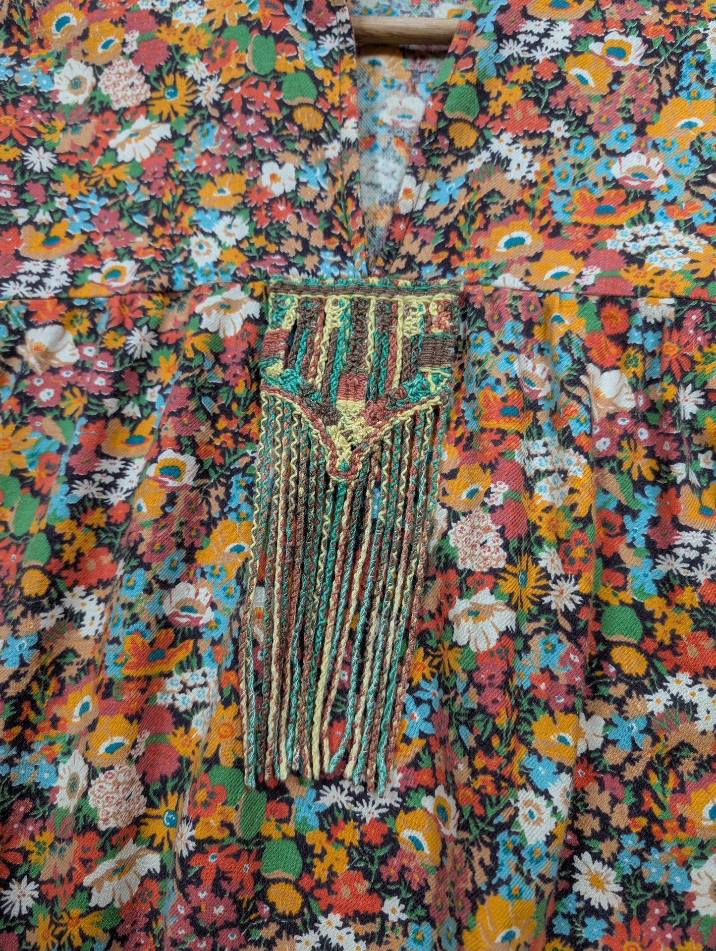 1970s Mr John Liberty fabric top and skirt - XS