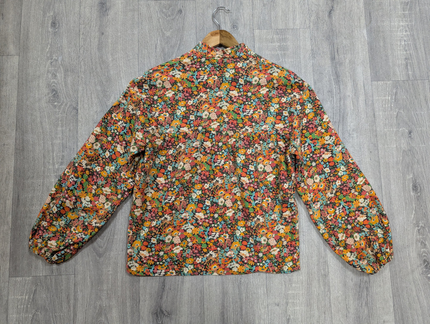 1970s Mr John Liberty fabric top and skirt - XS