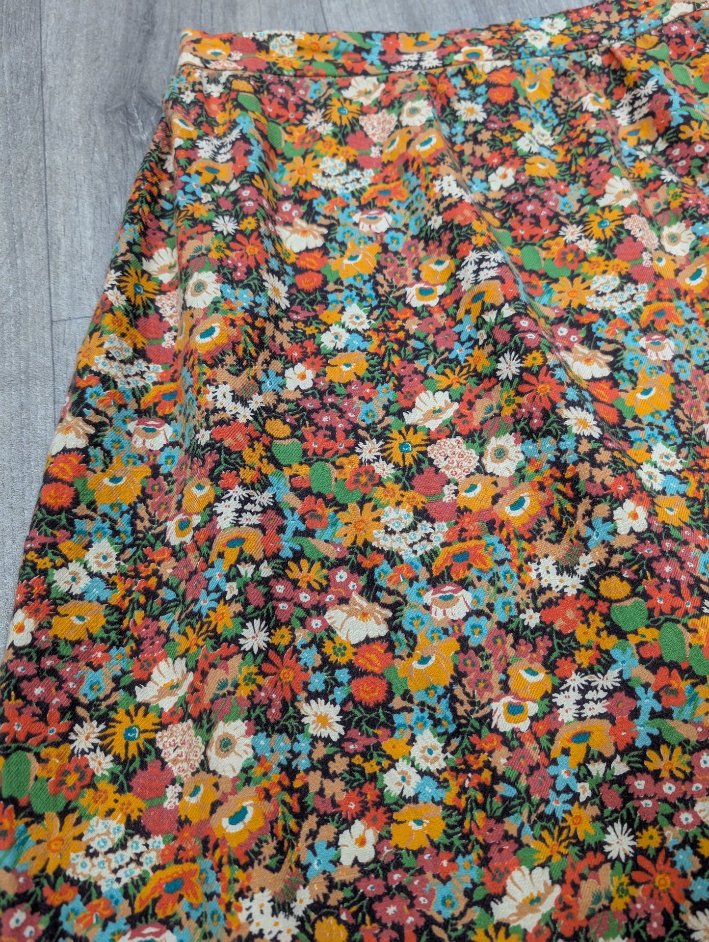 1970s Mr John Liberty fabric top and skirt - XS