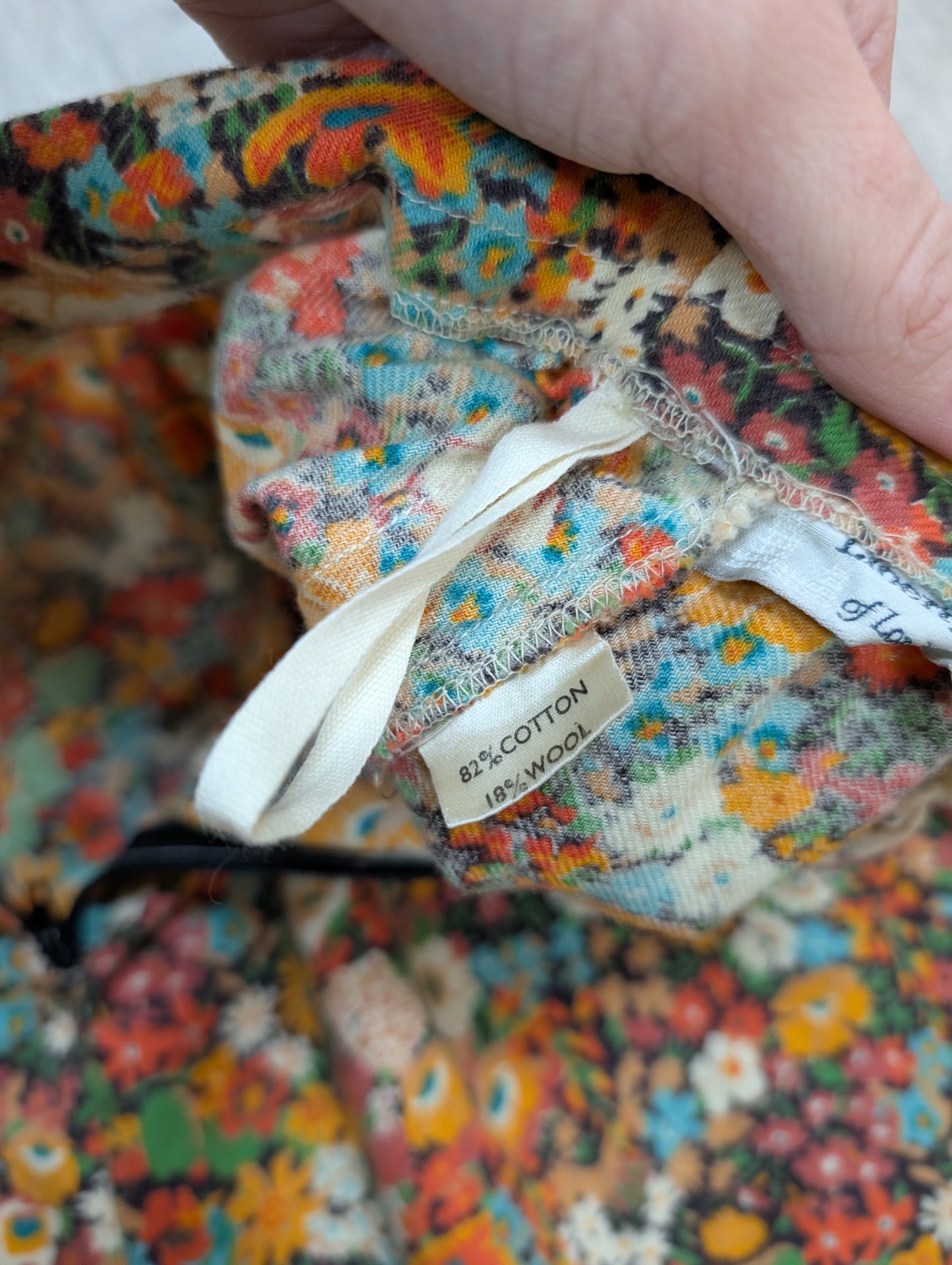 1970s Mr John Liberty fabric top and skirt - XS