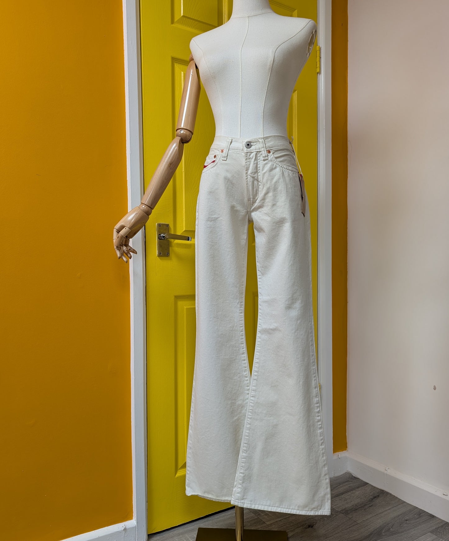 Deadstock Y2K Coca Cola white jeans - 26"W 31"L