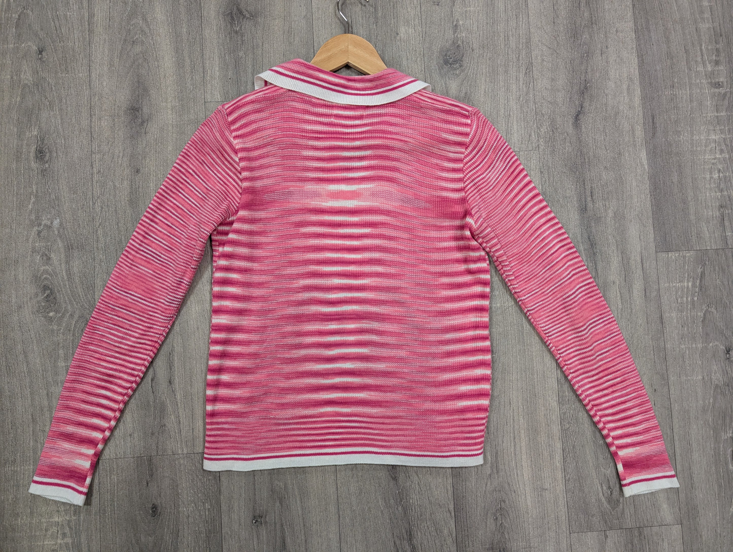 Adorable 1970s Tiffany Manor pink cat top - S
