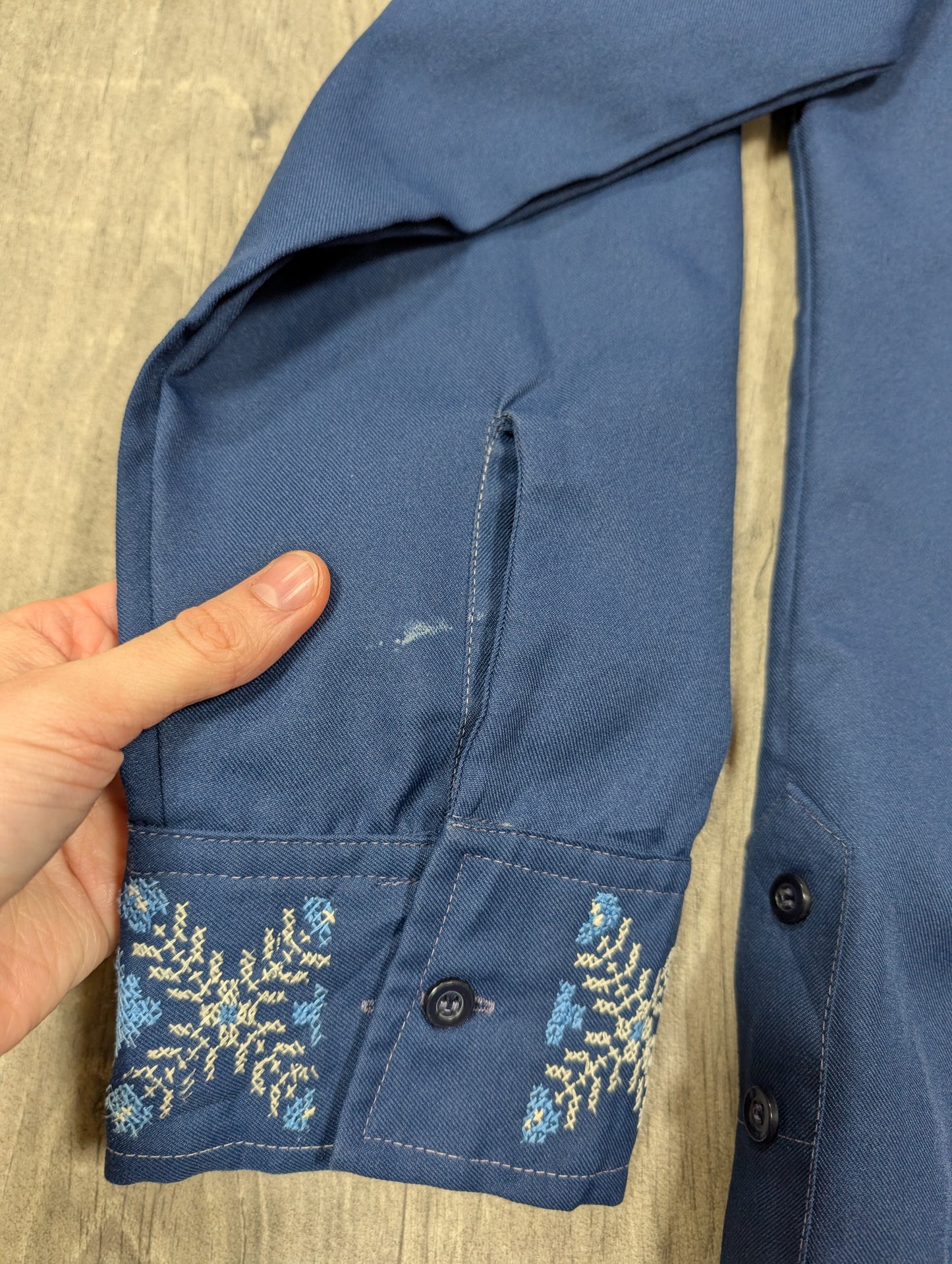 1970s Mexican embroidered shirt