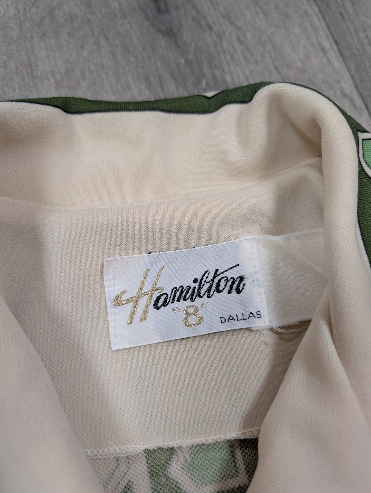 Epic 60s/70s Hamilton 8 tortoise print shirt - S
