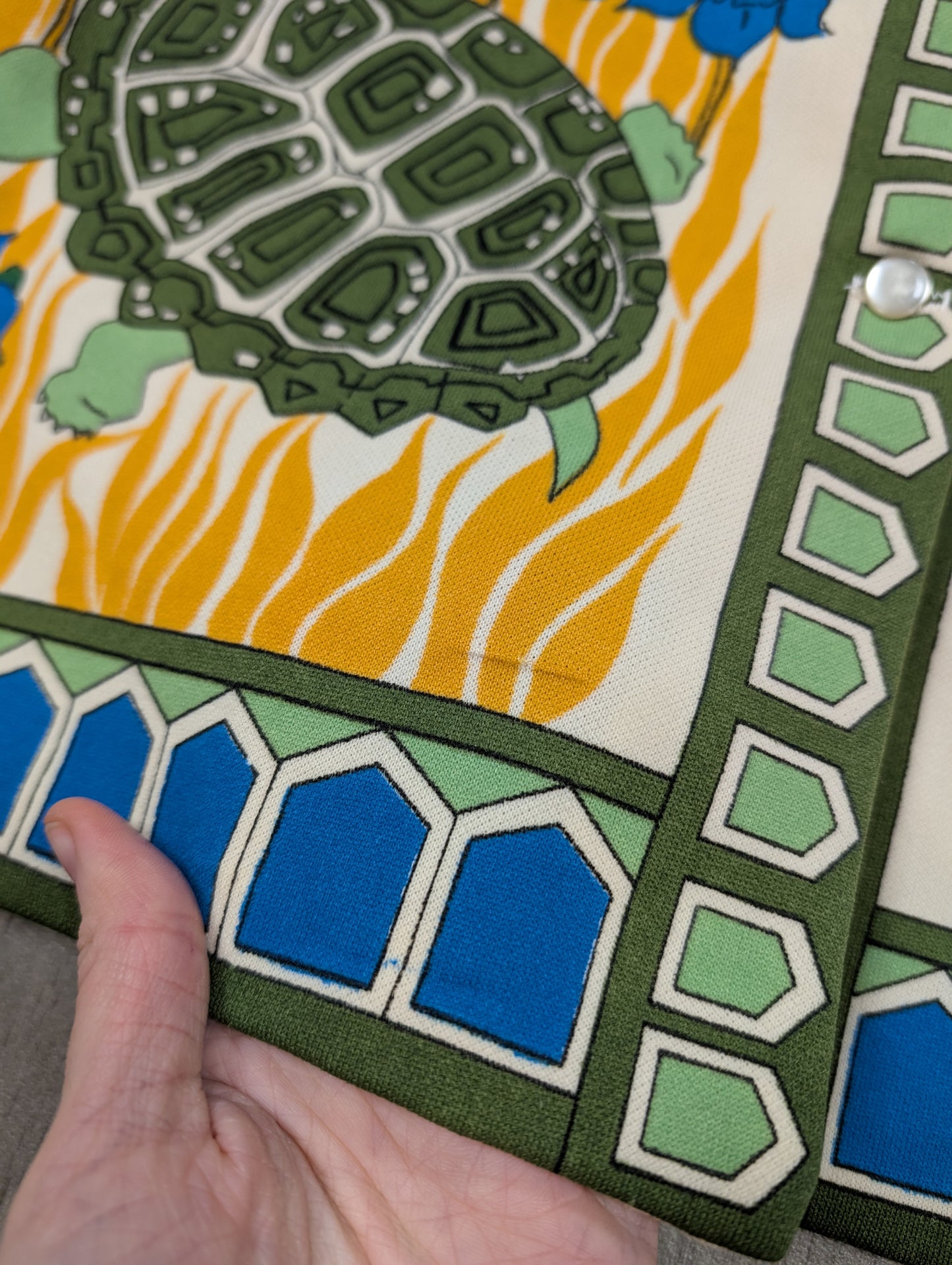 Epic 60s/70s Hamilton 8 tortoise print shirt - S