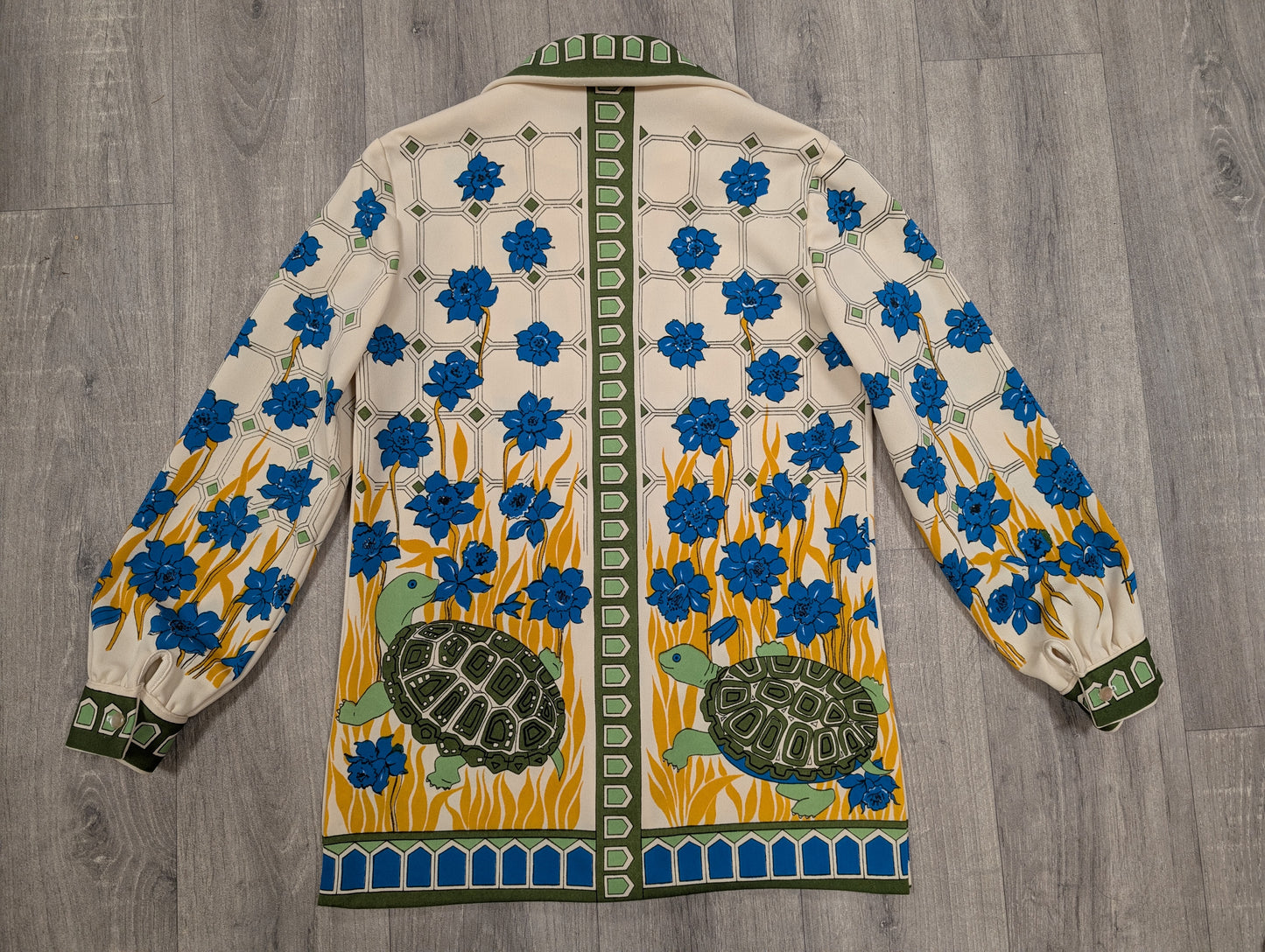 Epic 60s/70s Hamilton 8 tortoise print shirt - S