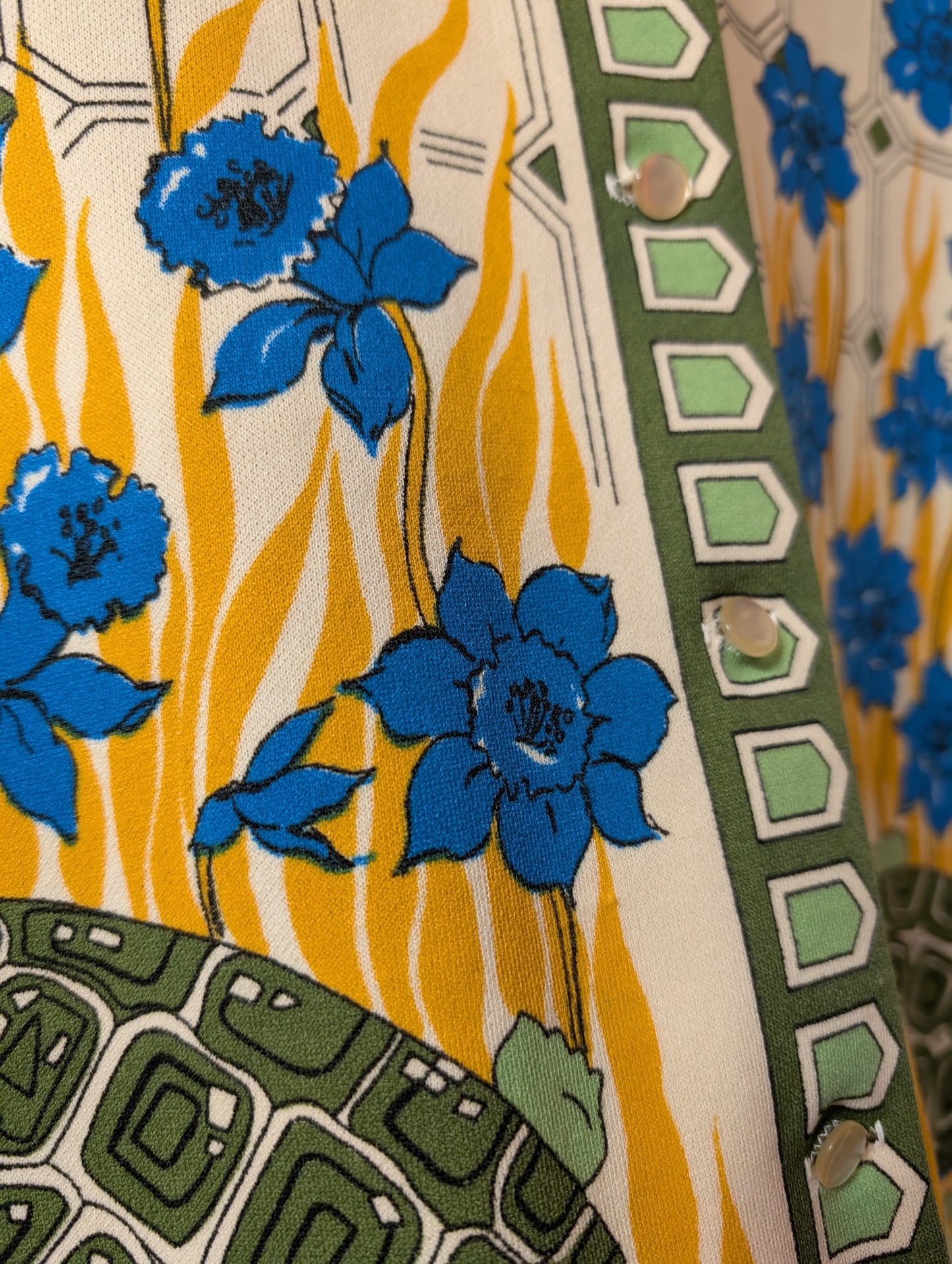 Epic 60s/70s Hamilton 8 tortoise print shirt - S