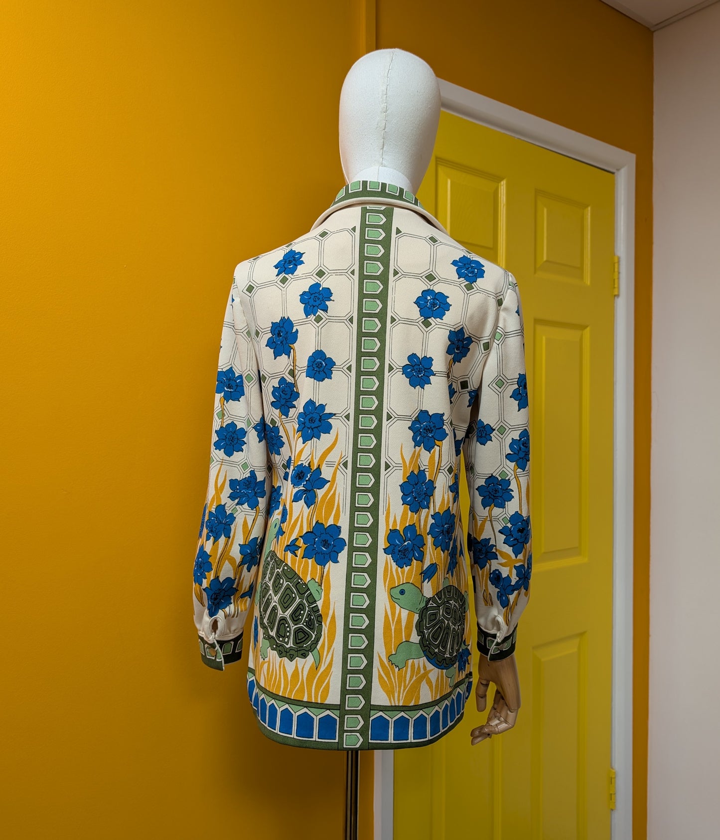 Epic 60s/70s Hamilton 8 tortoise print shirt - S