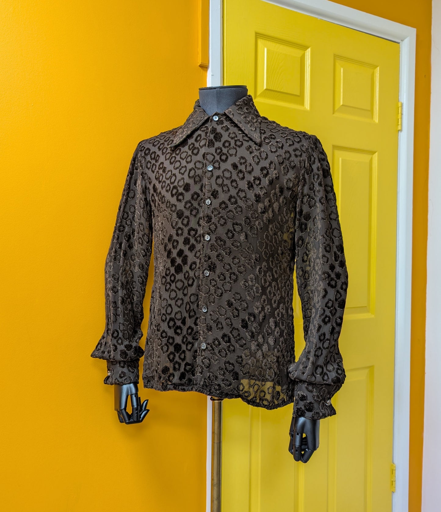Celebrity Shirts styled by Bob Fletcher brown shirt