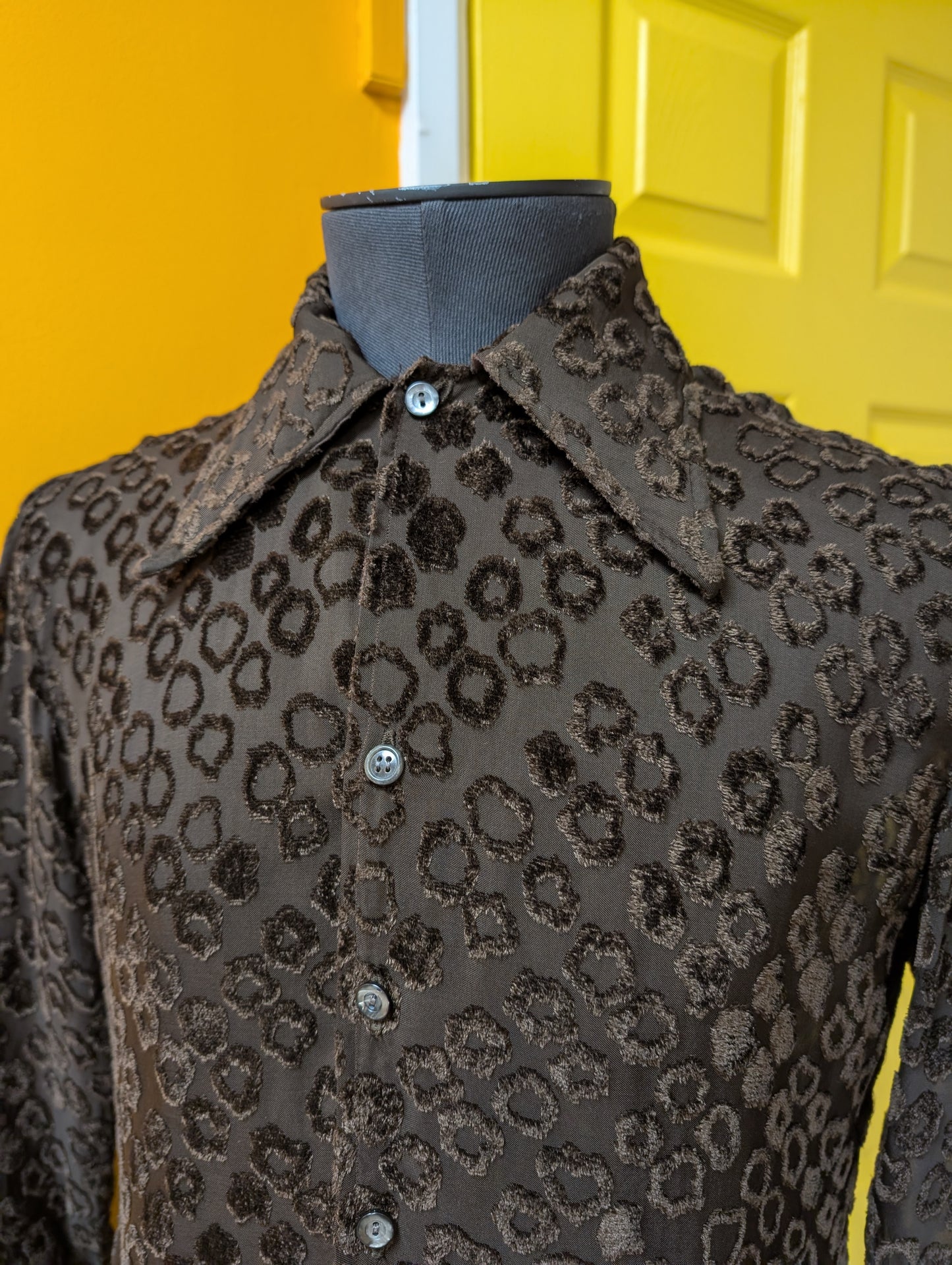 Celebrity Shirts styled by Bob Fletcher brown shirt