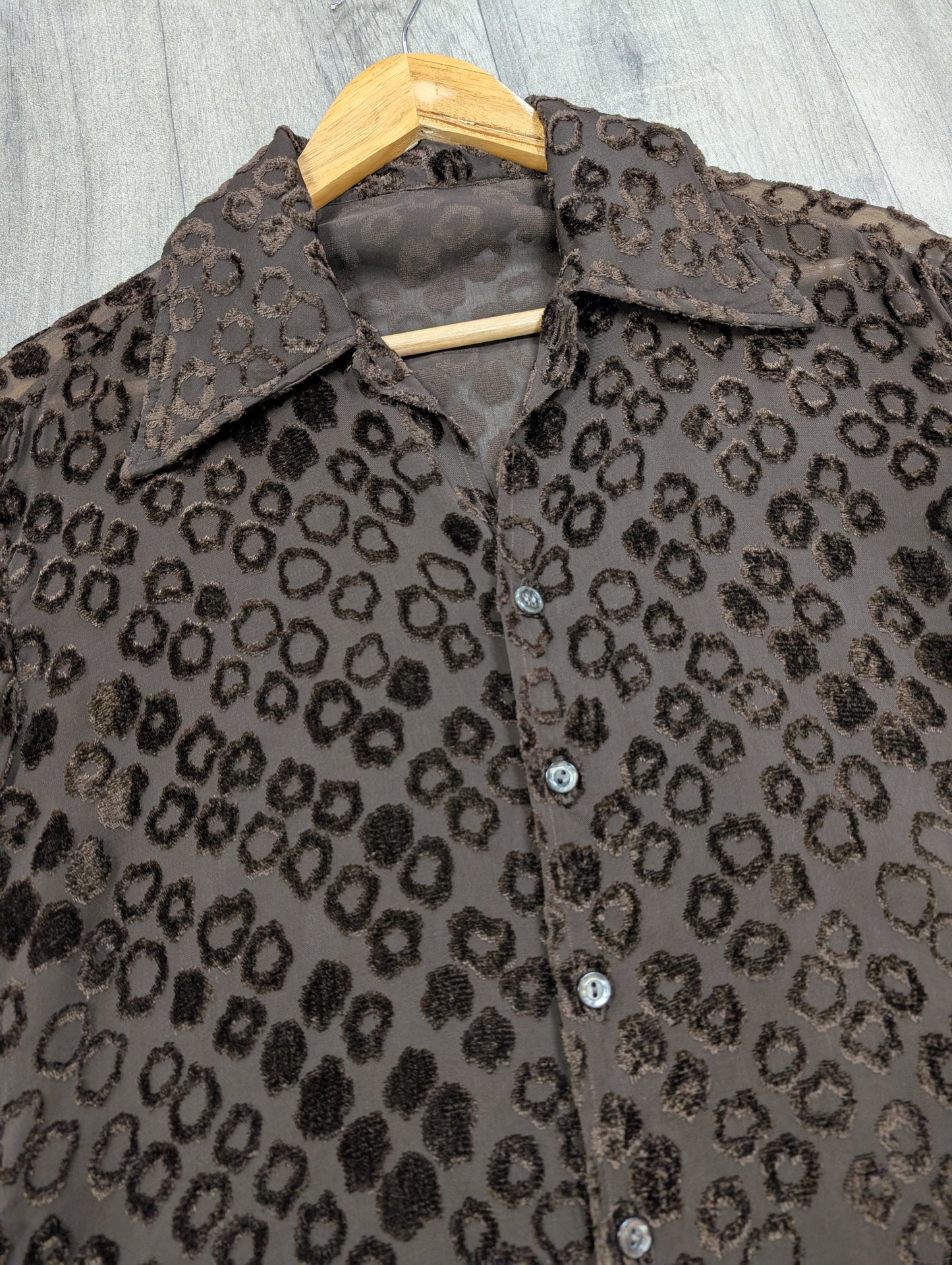 Celebrity Shirts styled by Bob Fletcher brown shirt