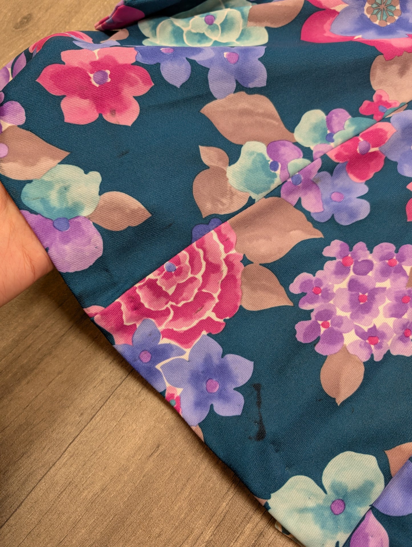 1970s floral mini dress - Size 8