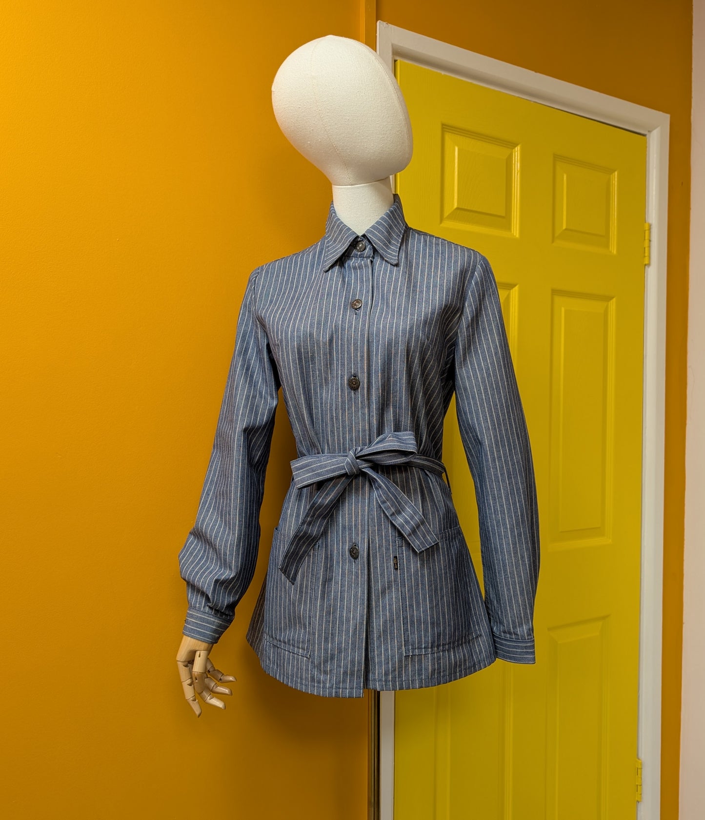 1970s Miss Levi's striped belted jacket