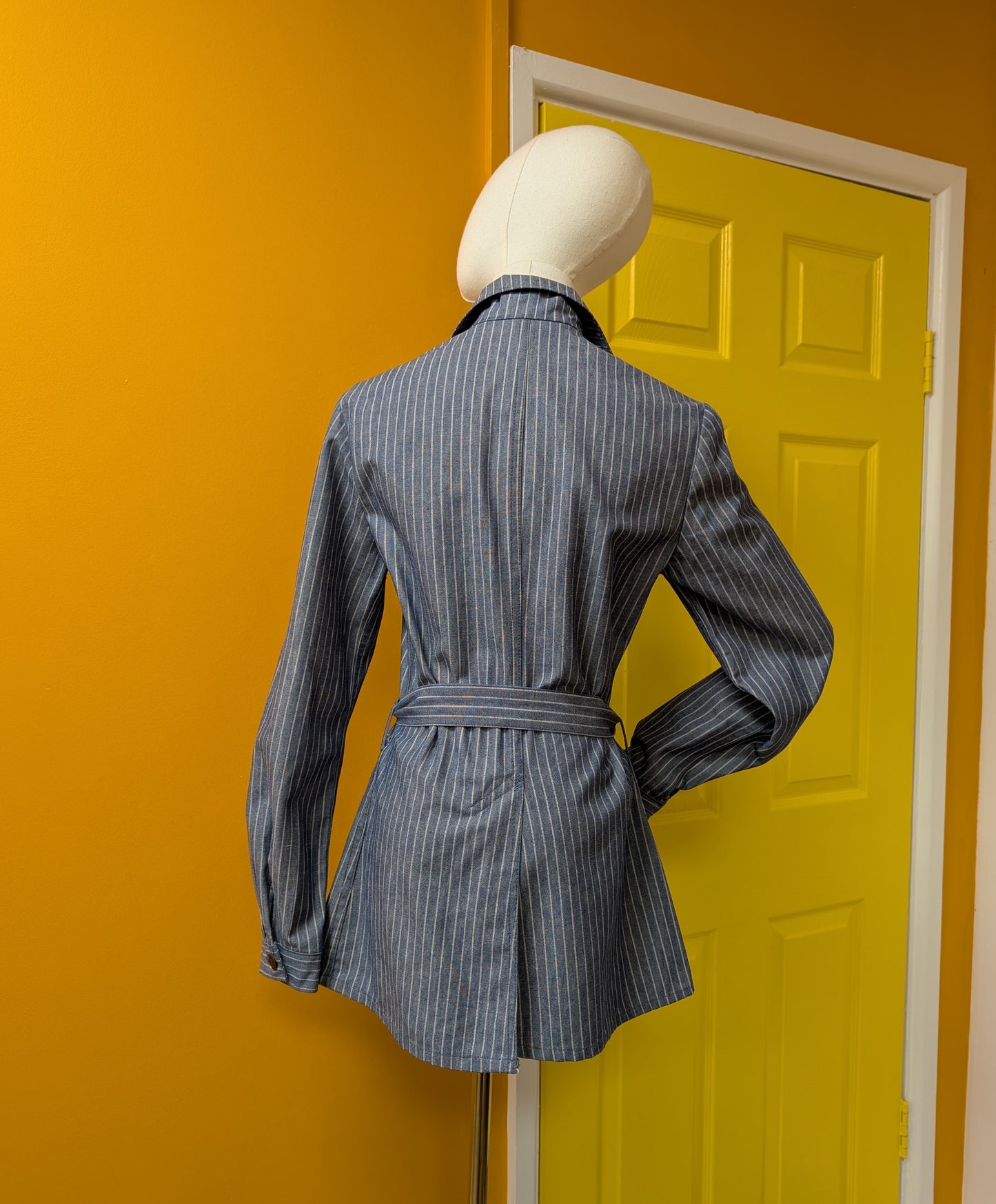 1970s Miss Levi's striped belted jacket