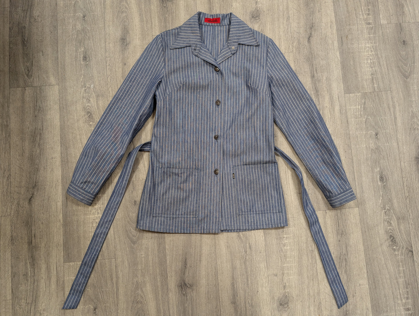 1970s Miss Levi's striped belted jacket