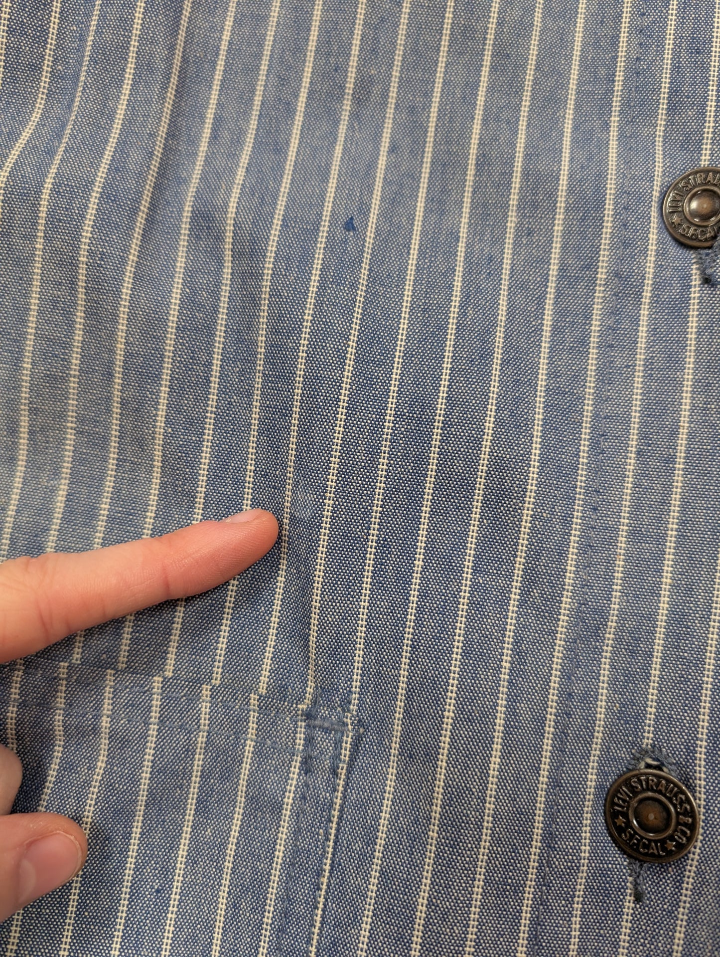 1970s Miss Levi's striped belted jacket