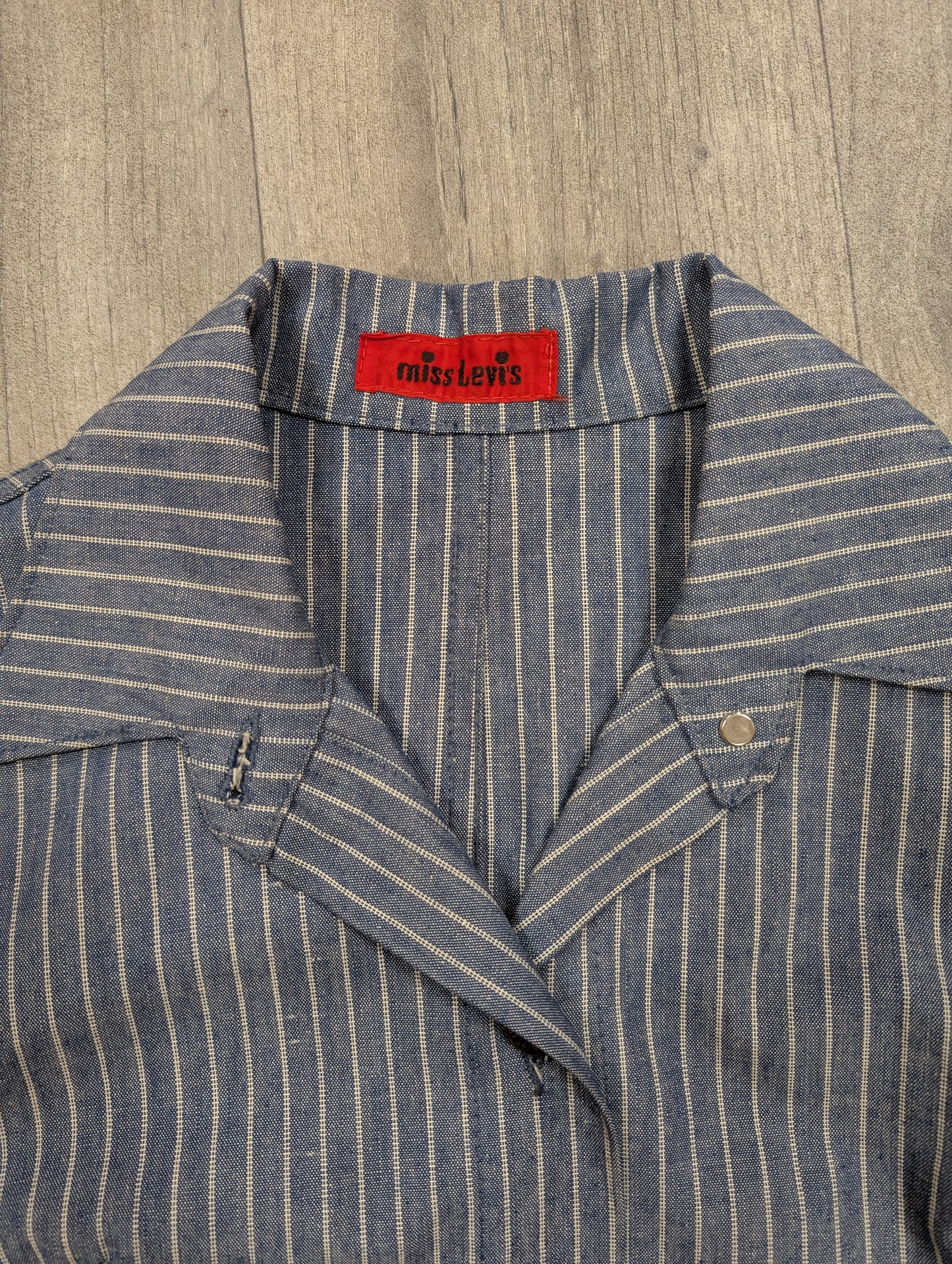 1970s Miss Levi's striped belted jacket