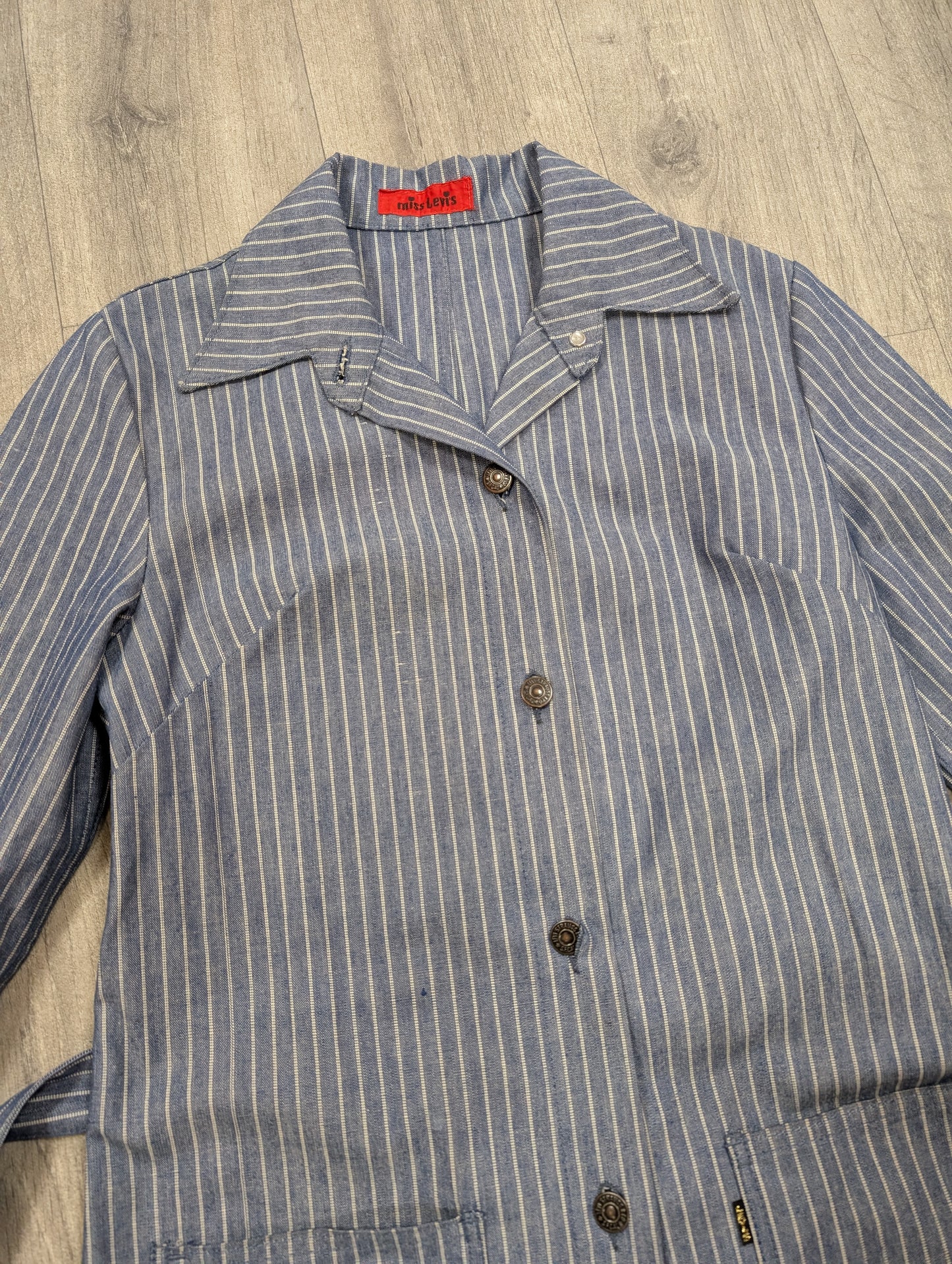 1970s Miss Levi's striped belted jacket