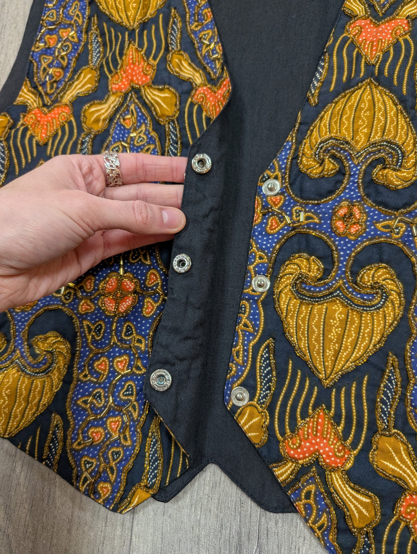 1980s Tan Chho embroidered waistcoat