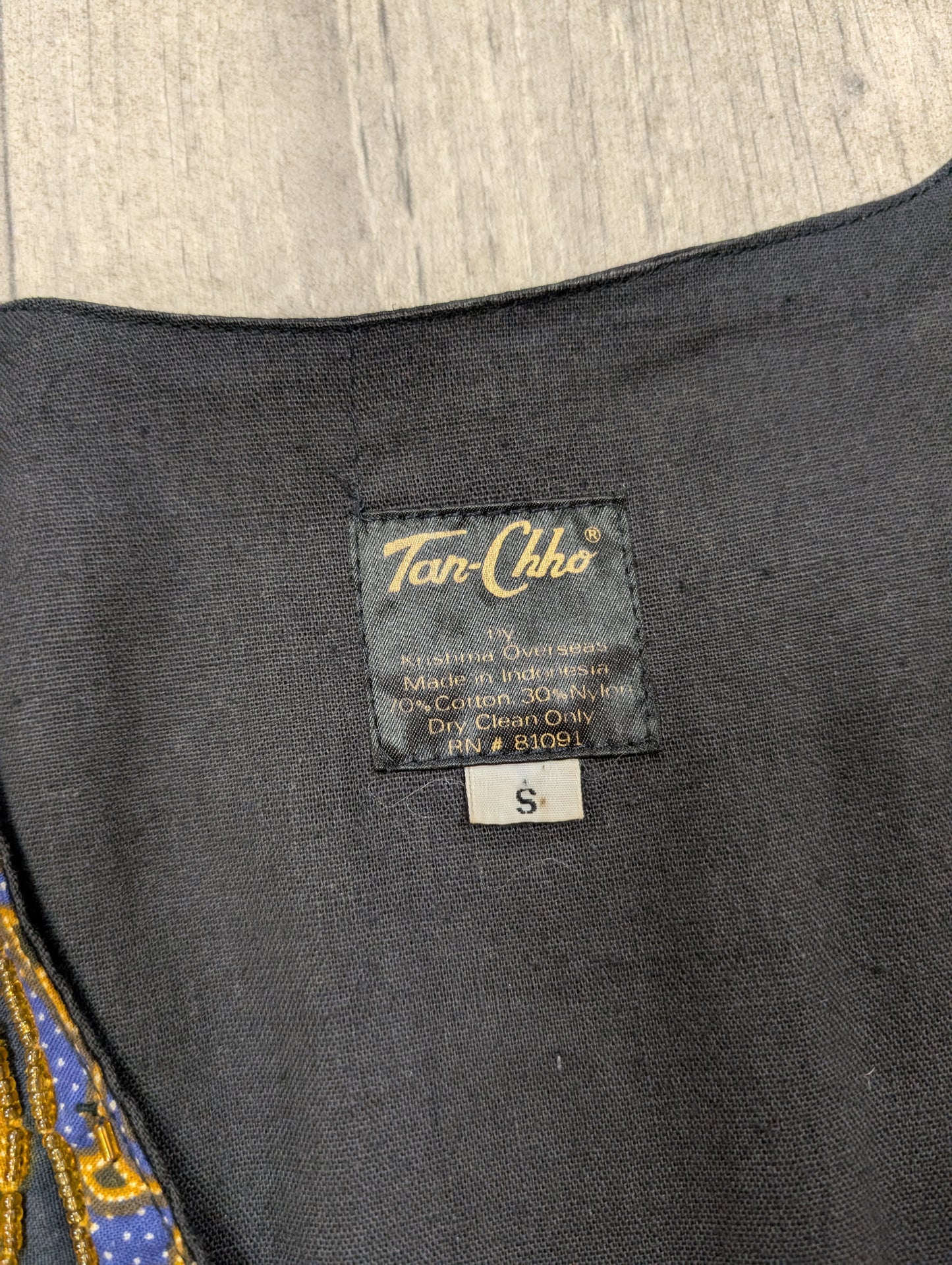 1980s Tan Chho embroidered waistcoat