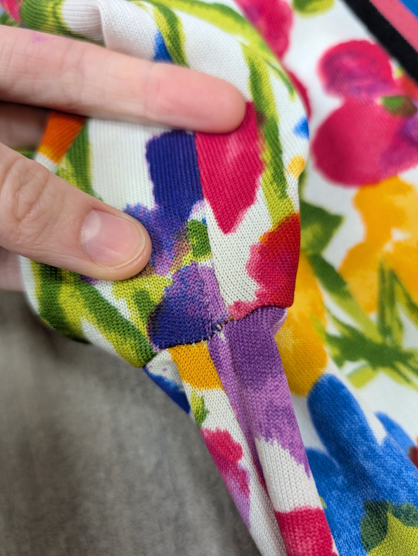 Gorgeous 1970s Goldworm colourful floral maxi dress