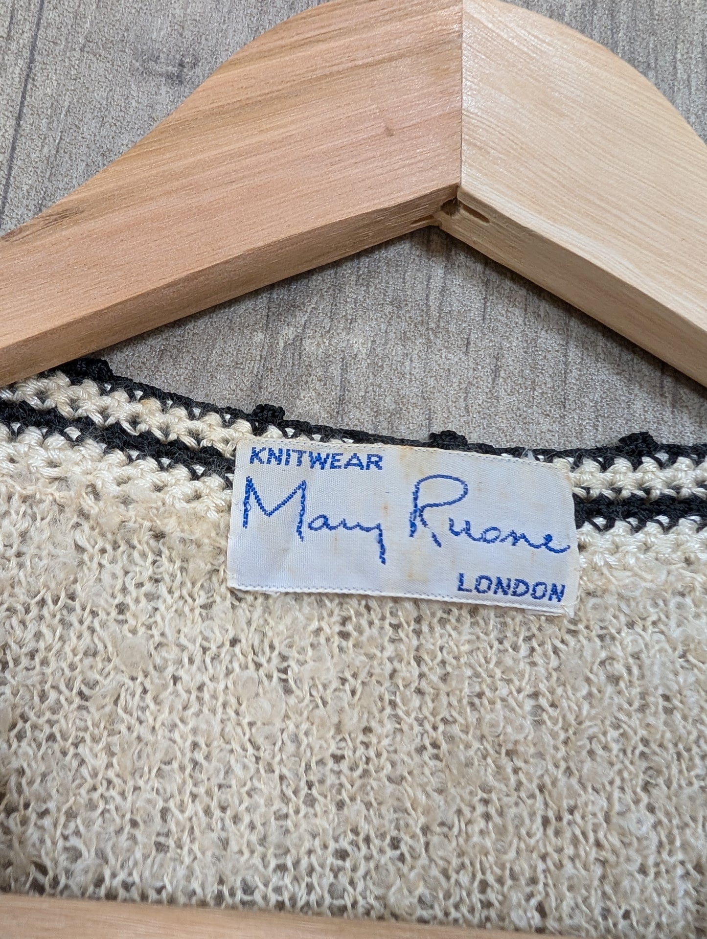 1970s Mary Ruane knitted top and skirt