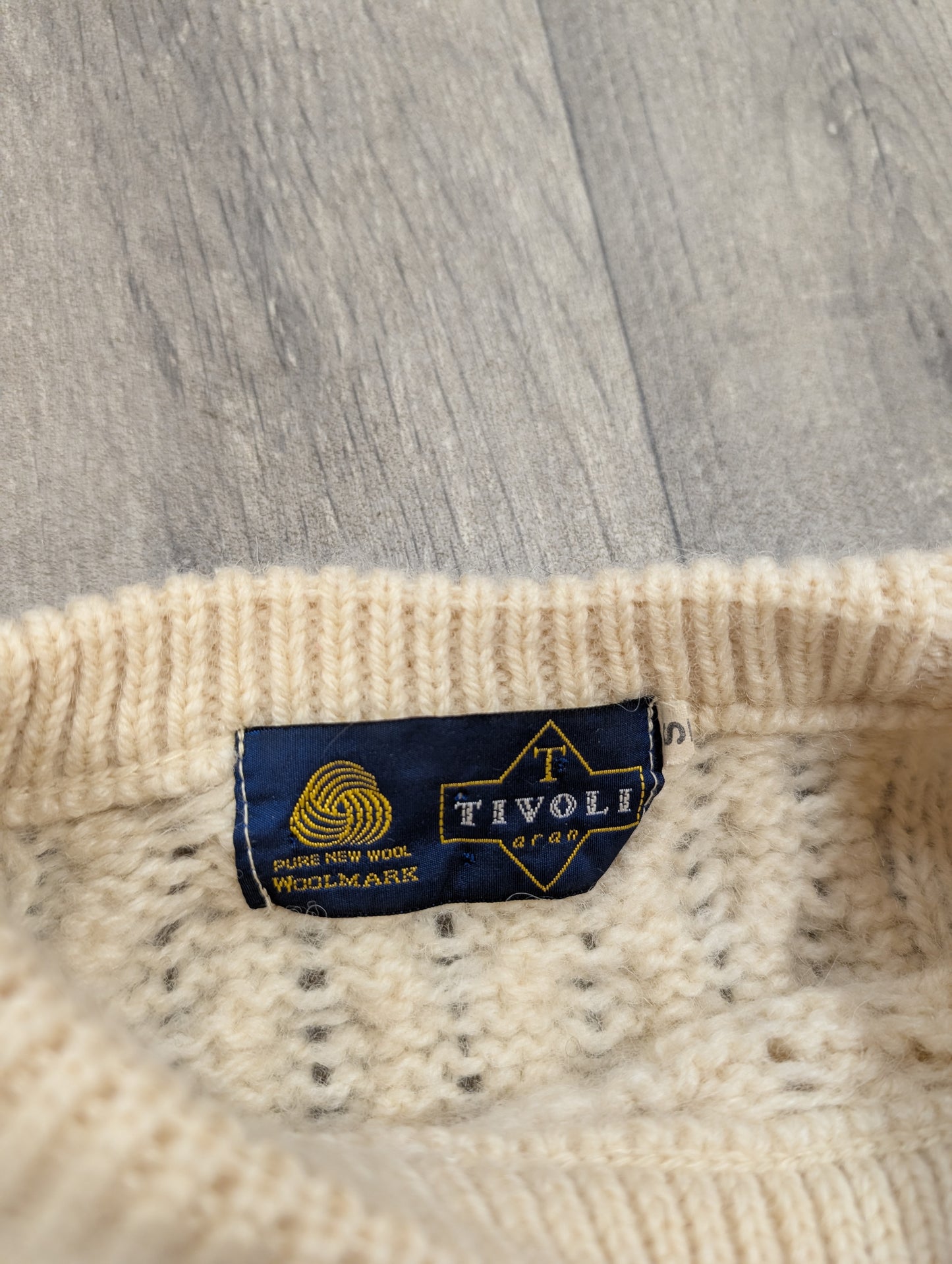1980s Tivoli Aran wool jumper - M