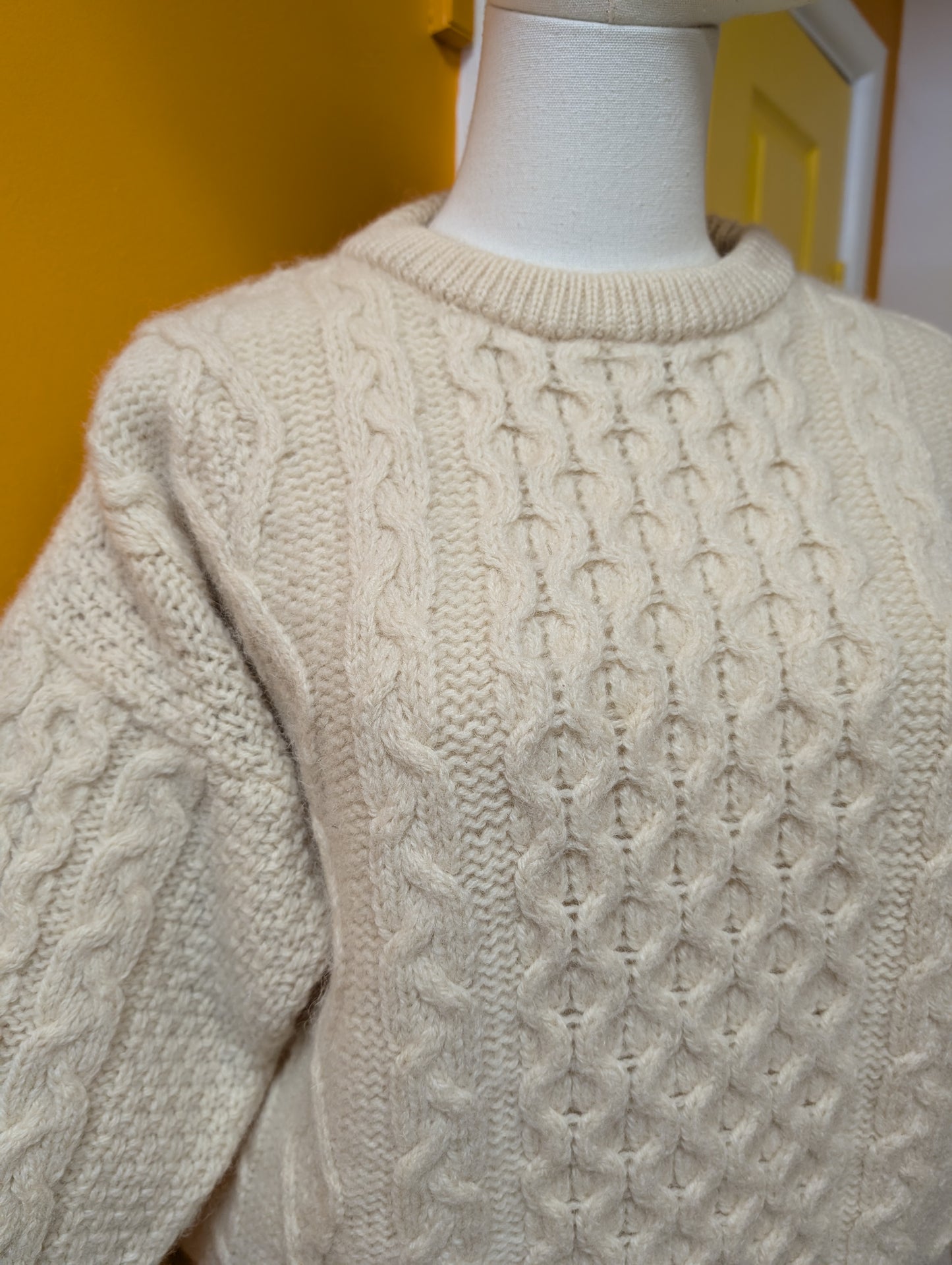 1980s Tivoli Aran wool jumper - M