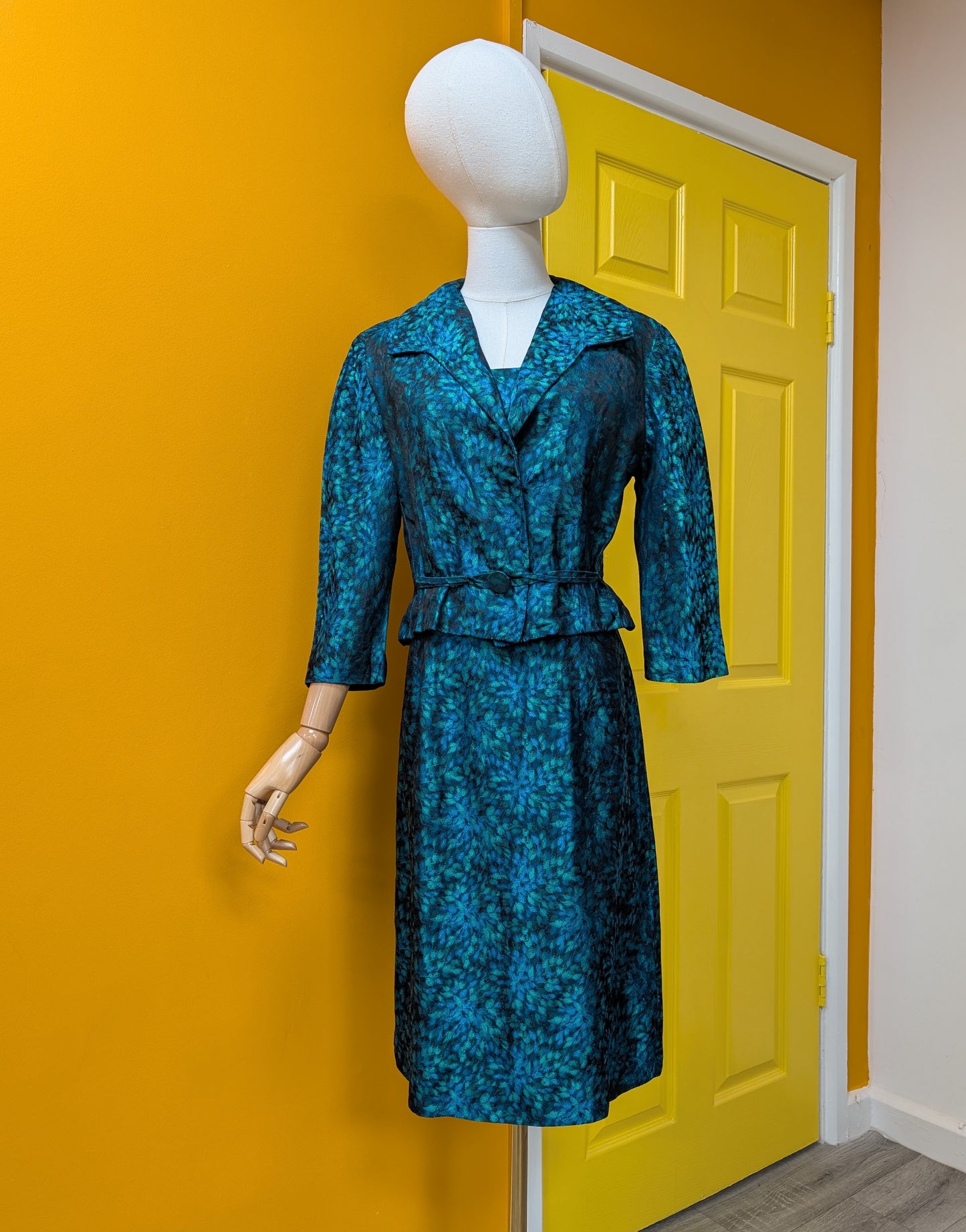 1960s Kitty Copeland dress and jacket - Size 10/12