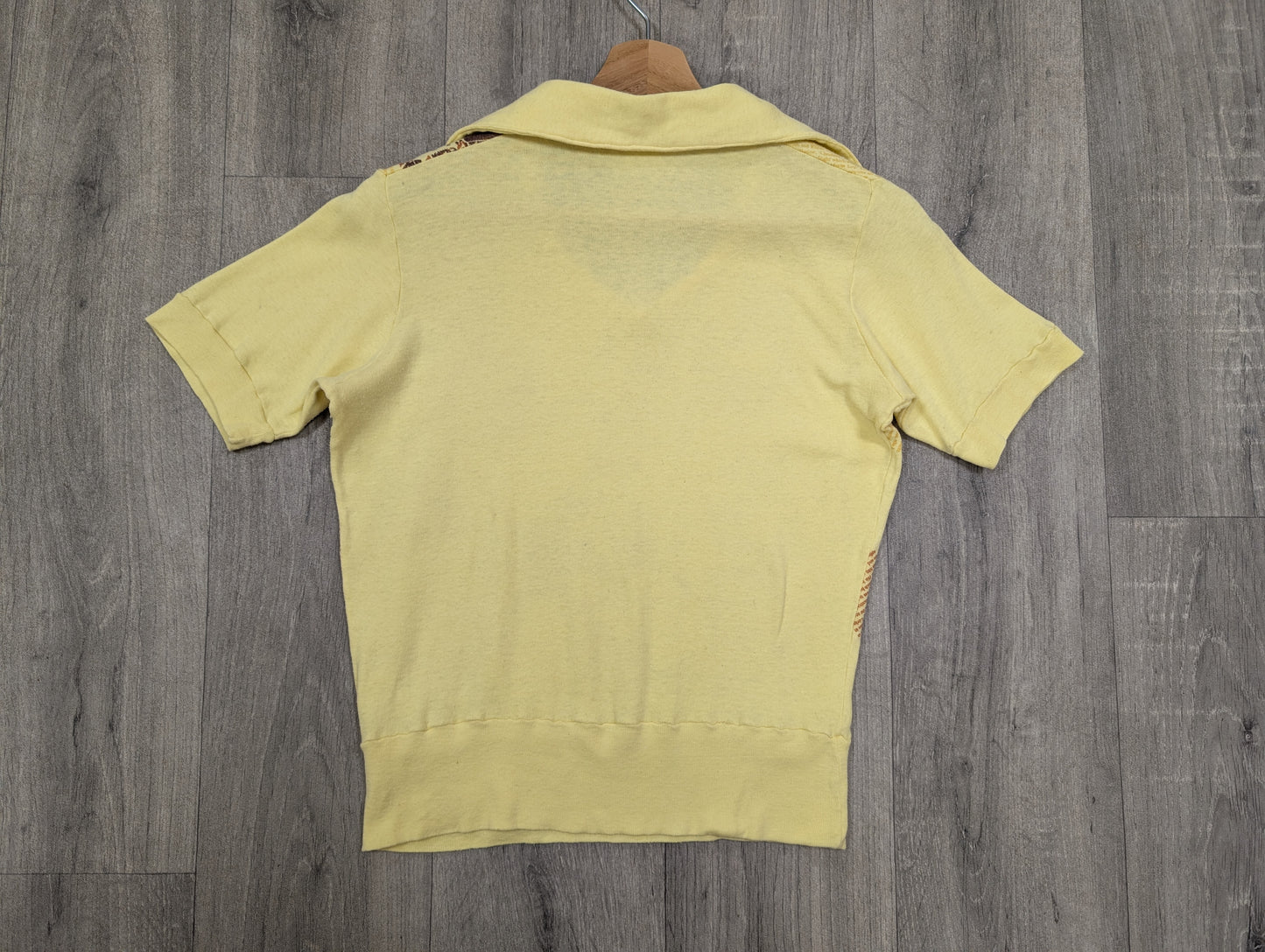 1970s Gaystyle novelty print top
