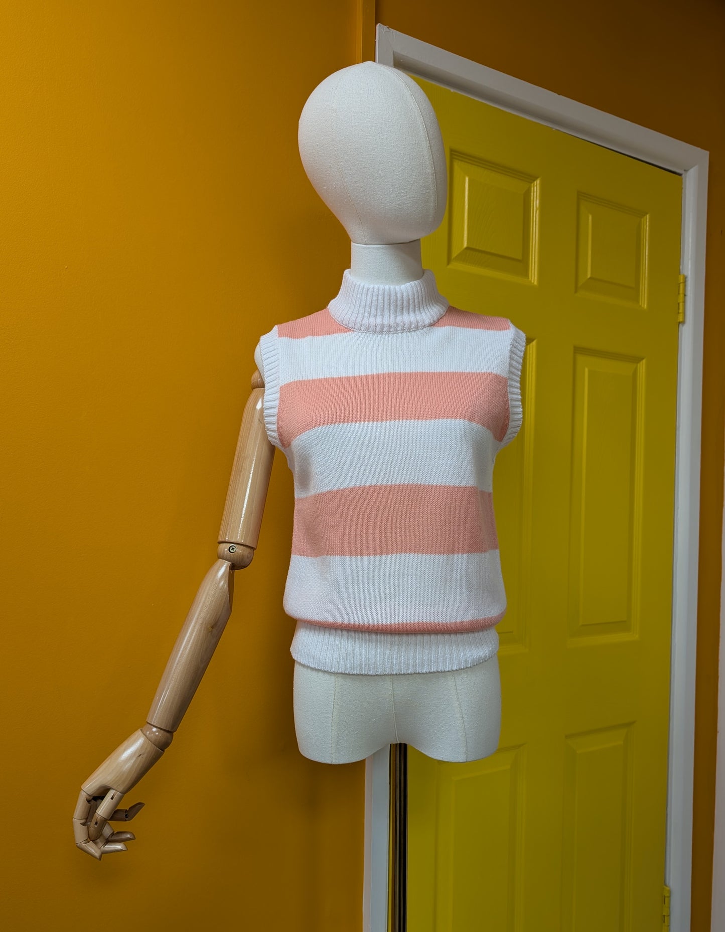1980s striped acrylic knit