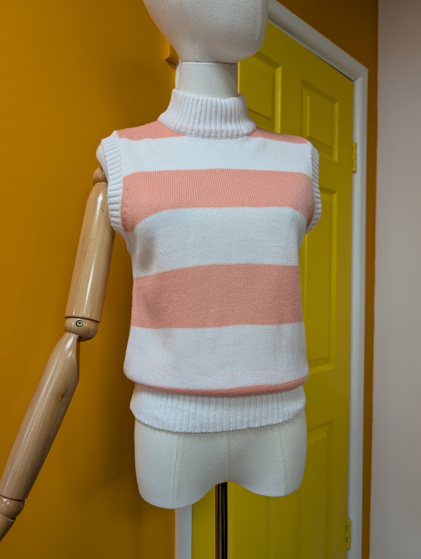 1980s striped acrylic knit