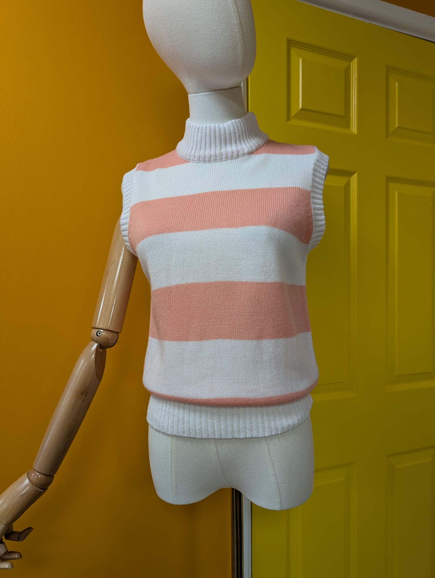 1980s striped acrylic knit