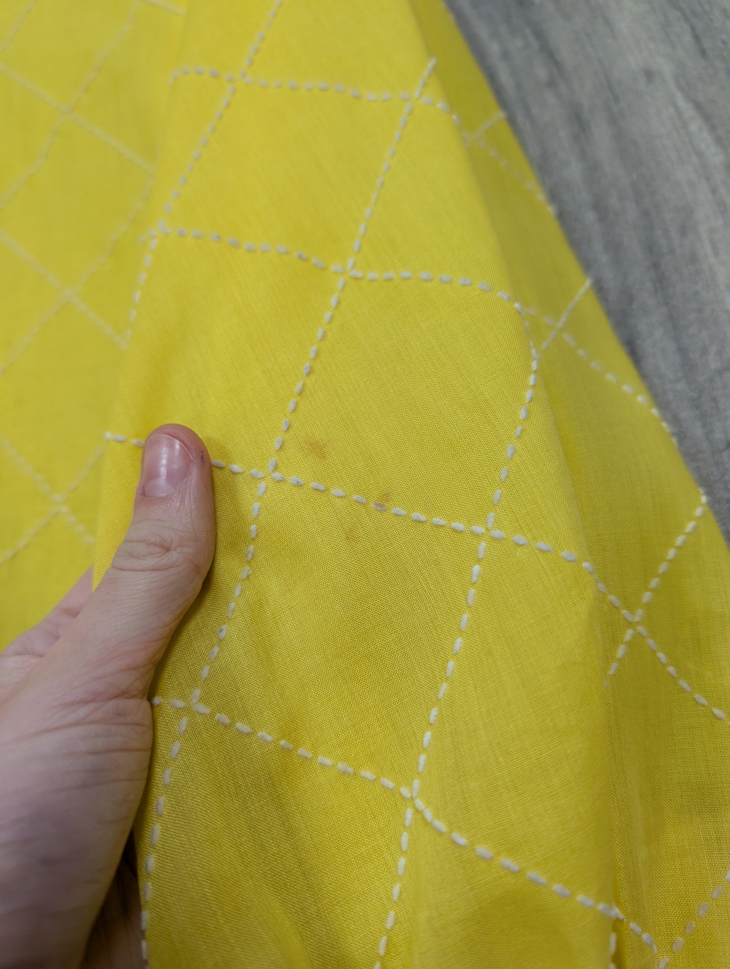 1960s yellow embroidered shirt/jacket - S/M